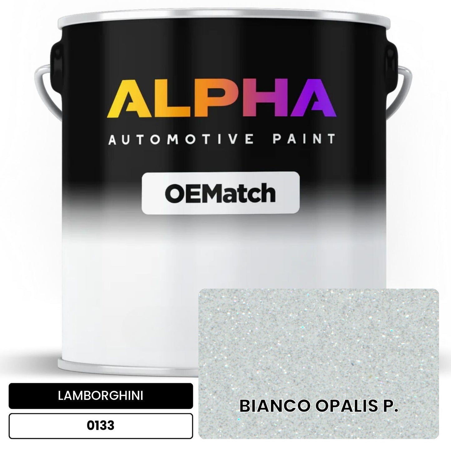 LAMBORGHINI BIANCO OPALIS P. 0133 OEMatch Basecoat