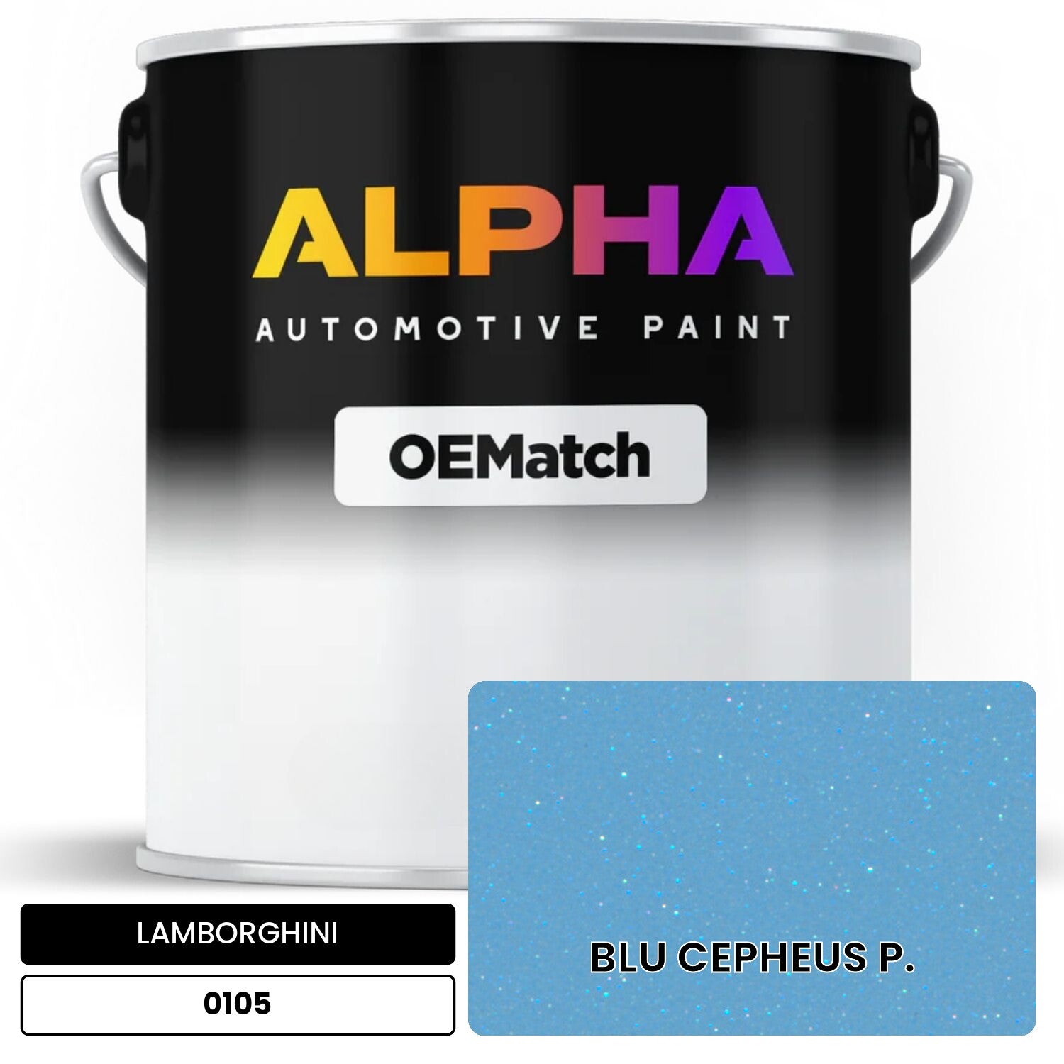 LAMBORGHINI BLU CEPHEUS P. 0105 OEMatch Basecoat