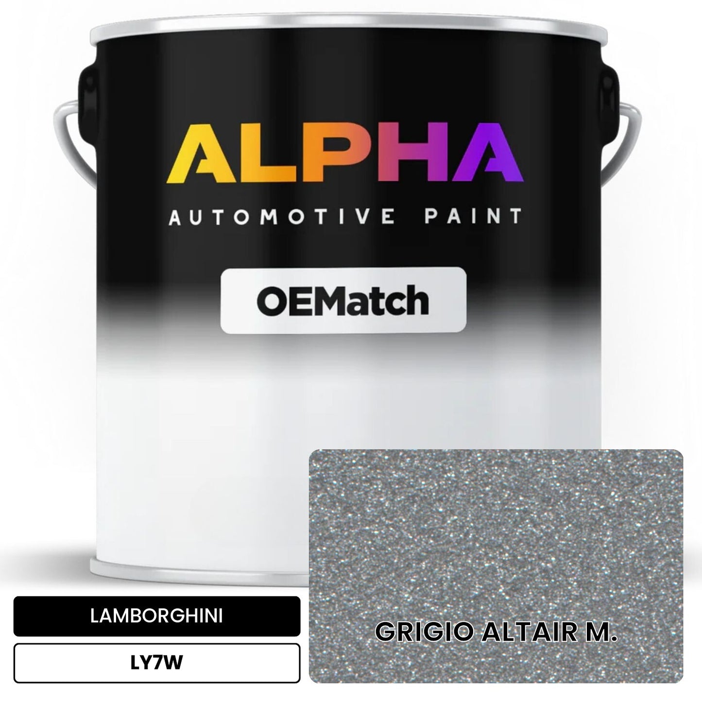LAMBORGHINI GRIGIO ALTAIR M. LY7W OEMatch Basecoat