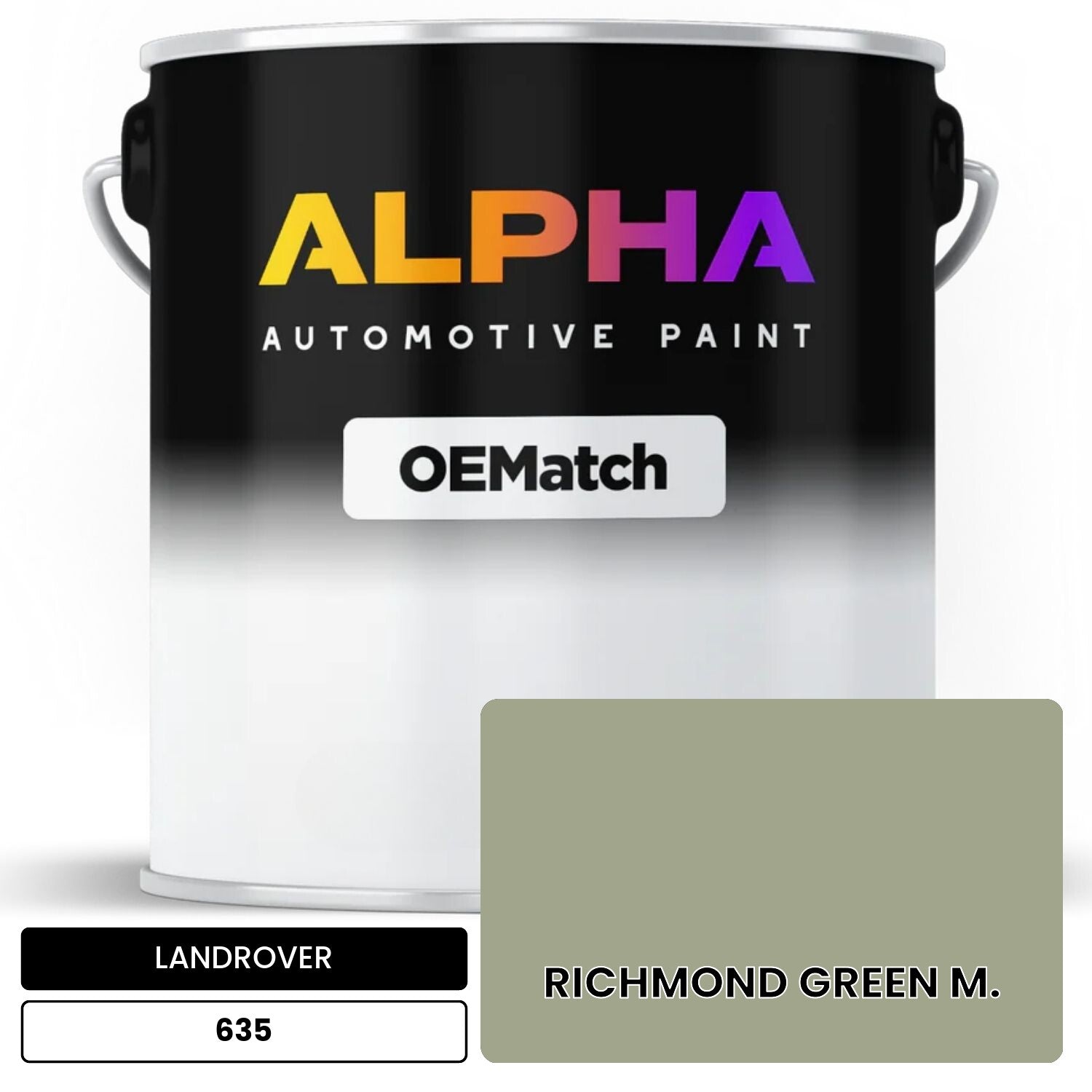 LANDROVER RICHMOND GREEN M. 635 OEMatch Basecoat
