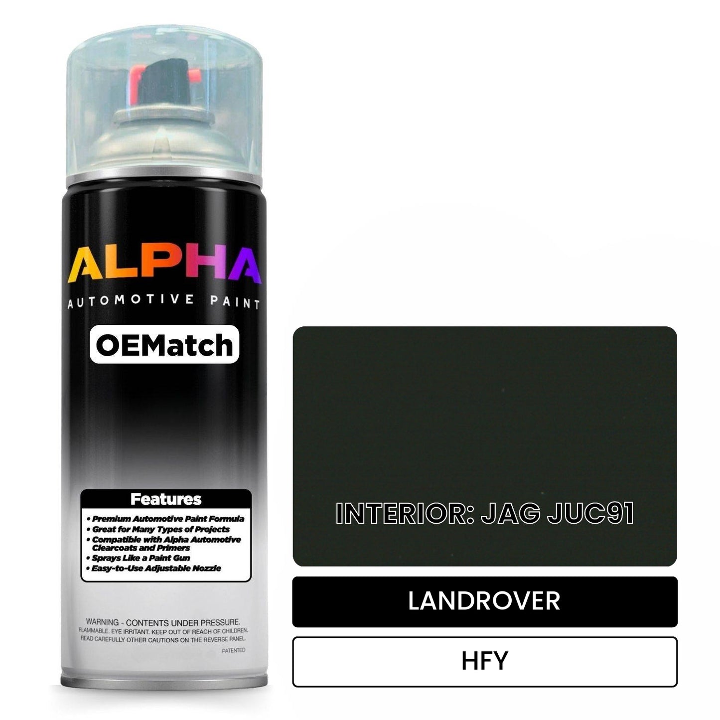 LANDROVER INTERIOR: JAG JUC91 HFY OEMatch Spraycan