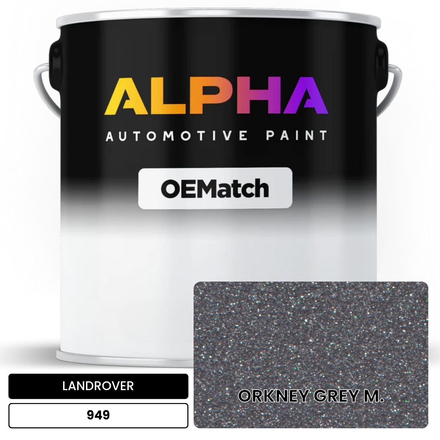 LANDROVER ORKNEY GREY M. 949 OEMatch Basecoat