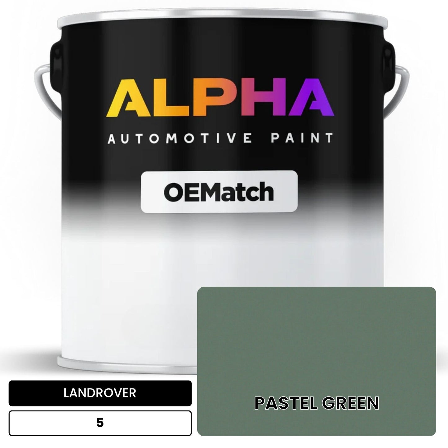 LANDROVER PASTEL GREEN 5 OEMatch Basecoat