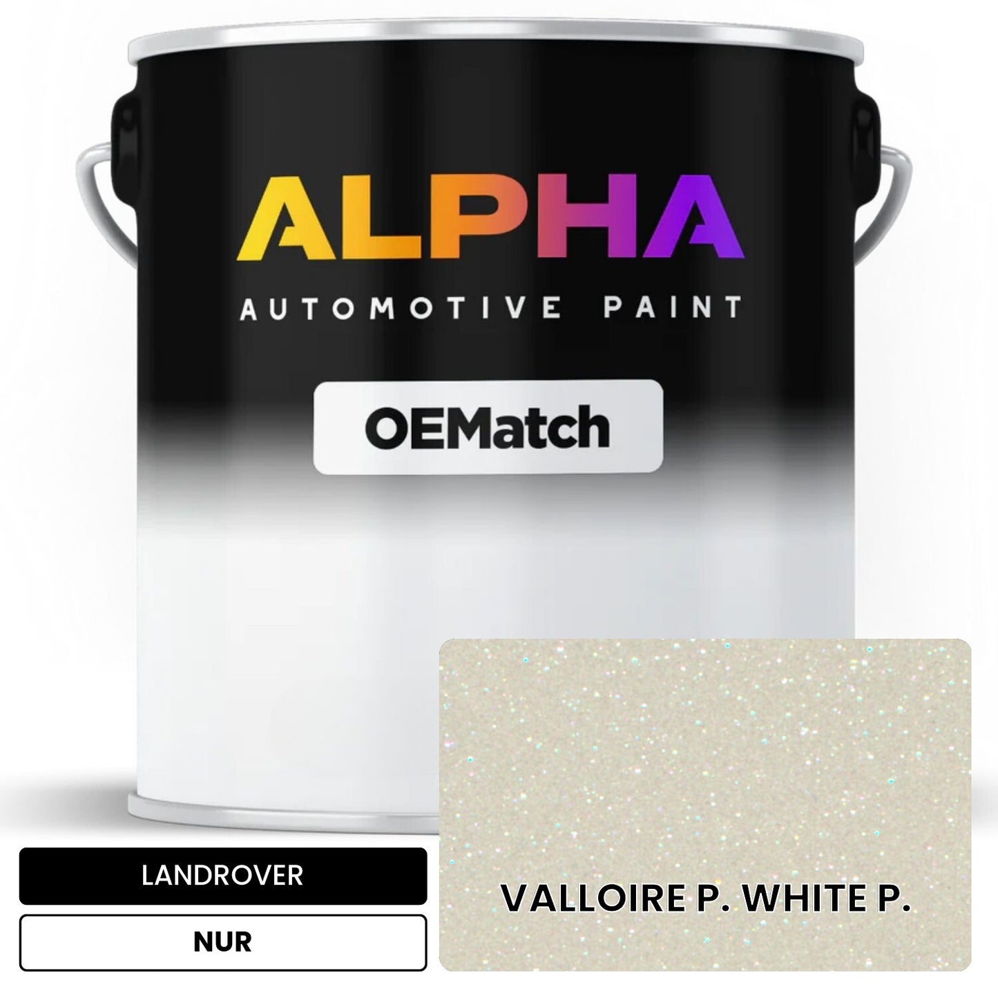 LANDROVER VALLOIRE P. WHITE P. NUR OEMatch Basecoat