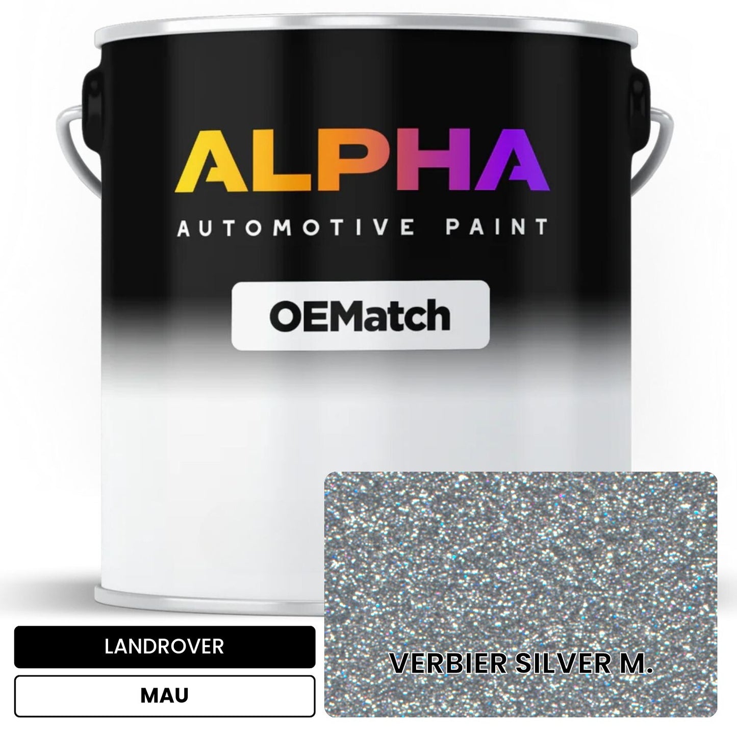 LANDROVER VERBIER SILVER M. MAU OEMatch Basecoat