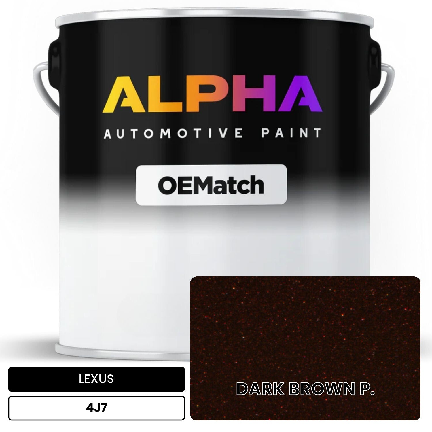 LEXUS DARK BROWN P. 4J7 OEMatch Basecoat