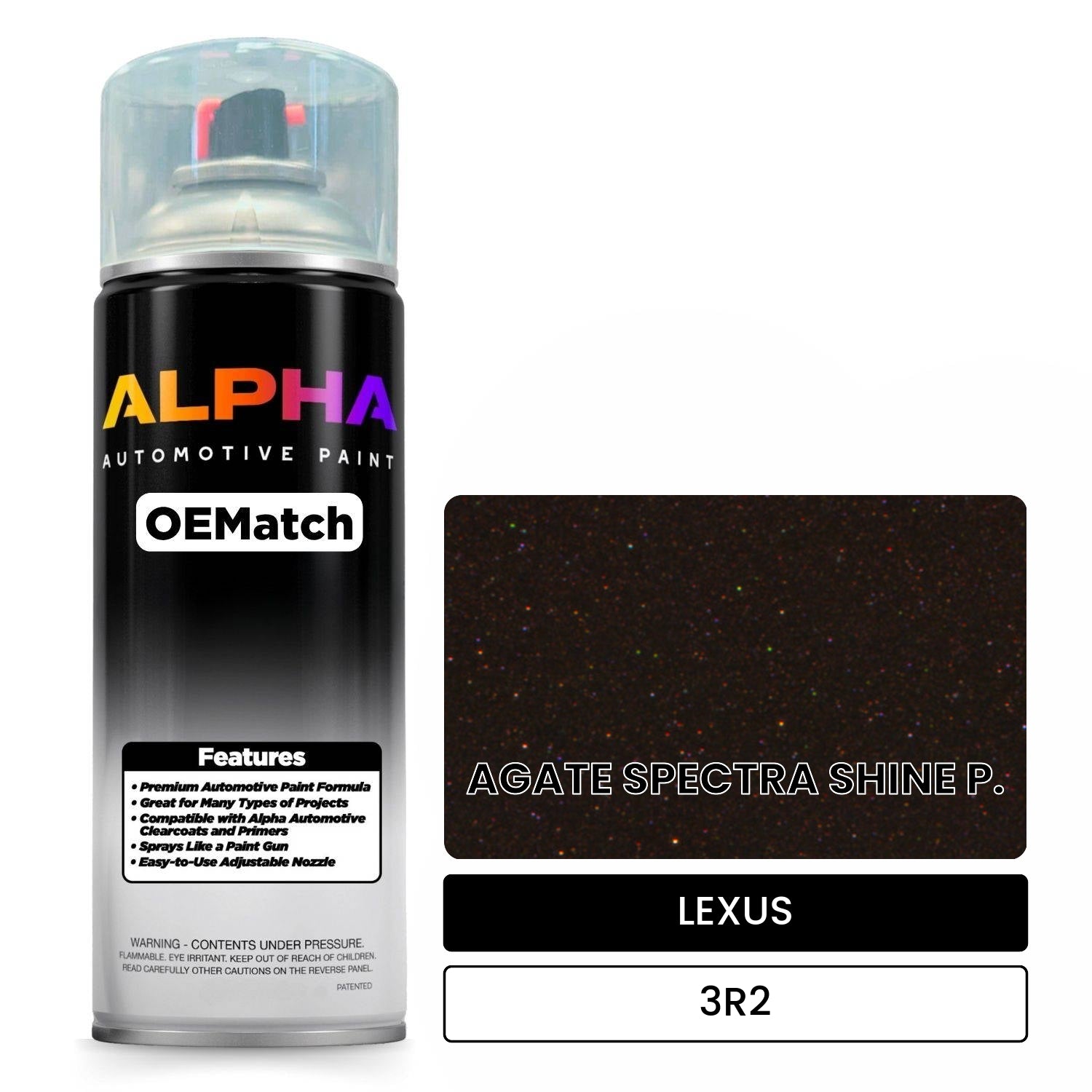 LEXUS AGATE SPECTRA SHINE P. 3R2 OEMatch Spraycan