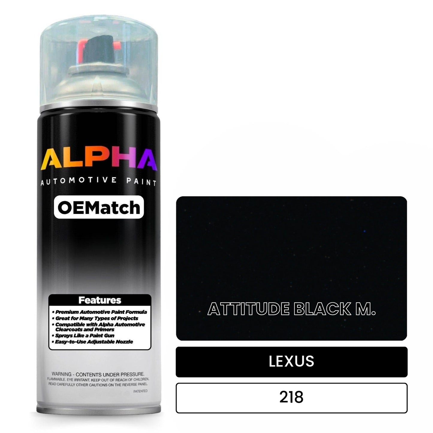 LEXUS ATTITUDE BLACK M. 218 OEMatch Spraycan