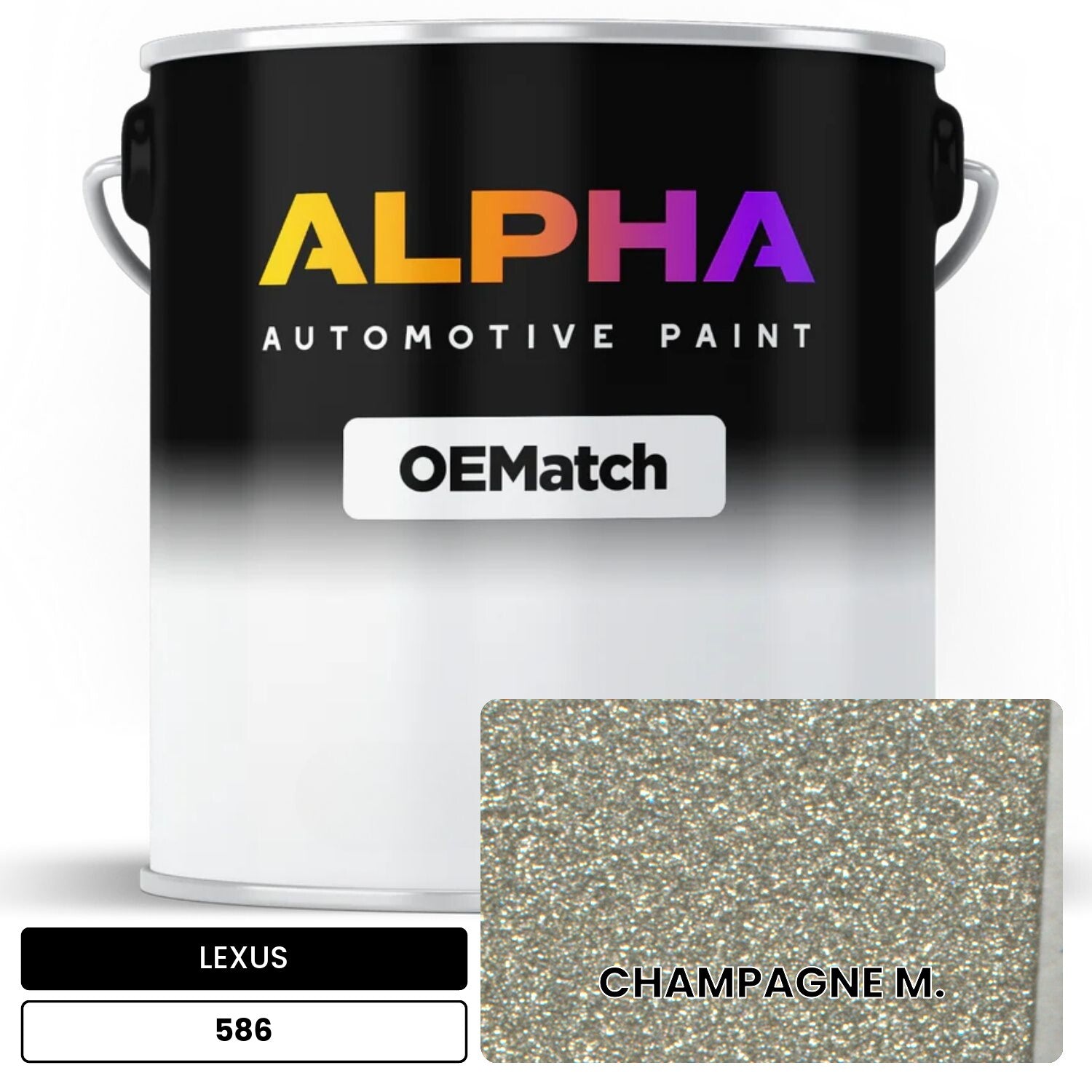 LEXUS CHAMPAGNE M. 586 OEMatch Basecoat