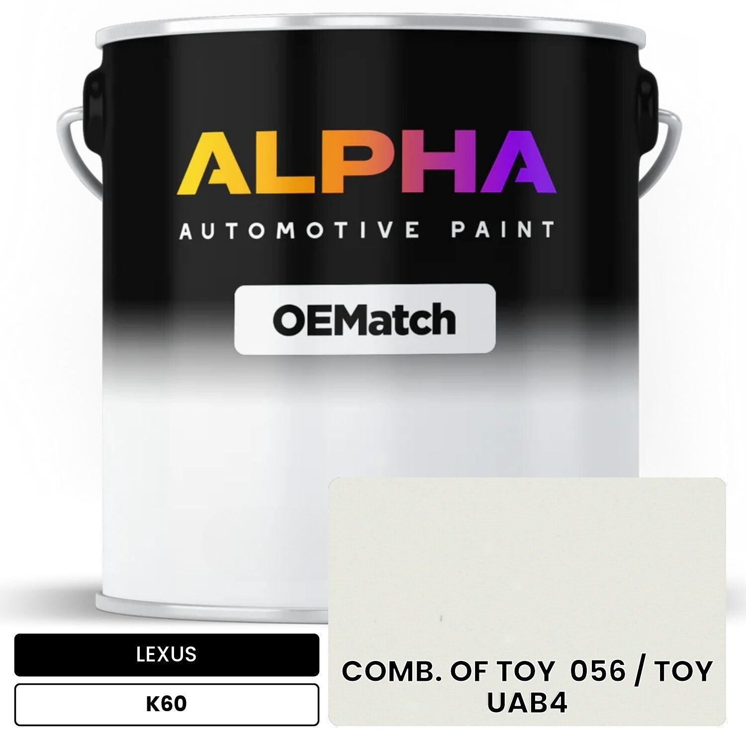 LEXUS COMB. OF TOY  056 / TOY  UAB4 K60 OEMatch Basecoat