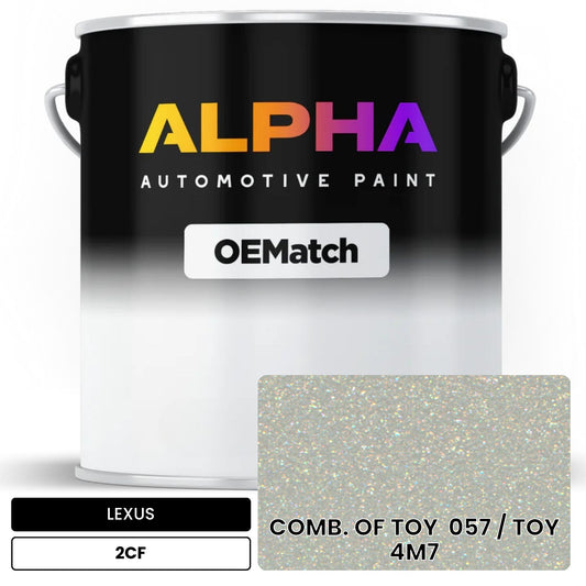 LEXUS COMB. OF TOY  057 / TOY  4M7 2CF OEMatch Basecoat