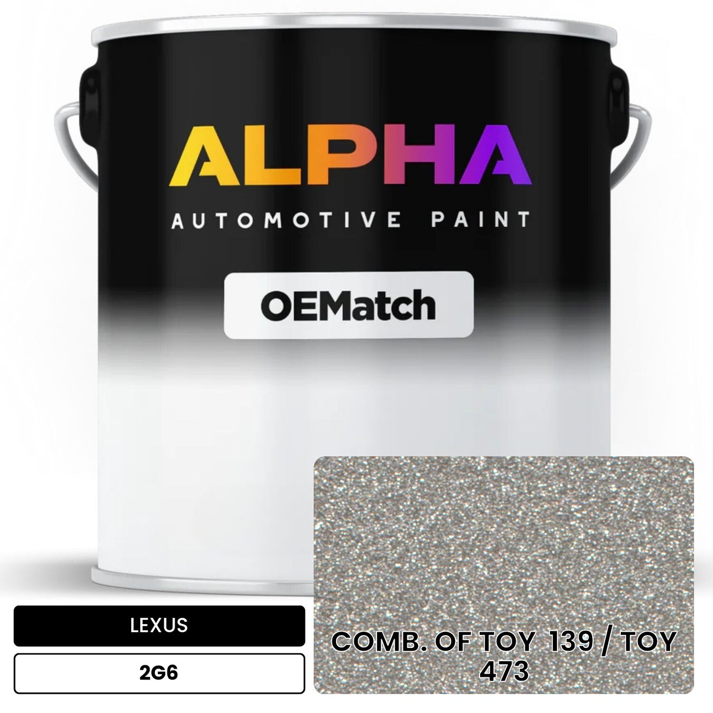 LEXUS COMB. OF TOY  139 / TOY  473 2G6 OEMatch Basecoat