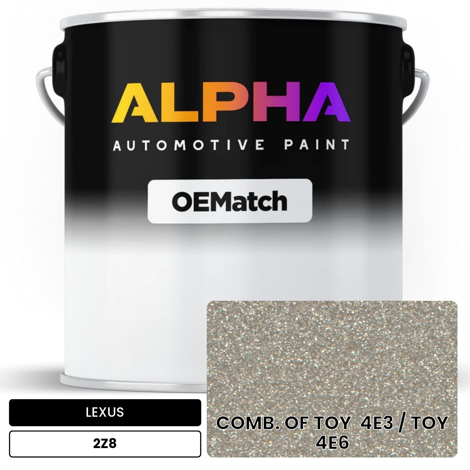 LEXUS COMB. OF TOY  4E3 / TOY  4E6 2Z8 OEMatch Basecoat