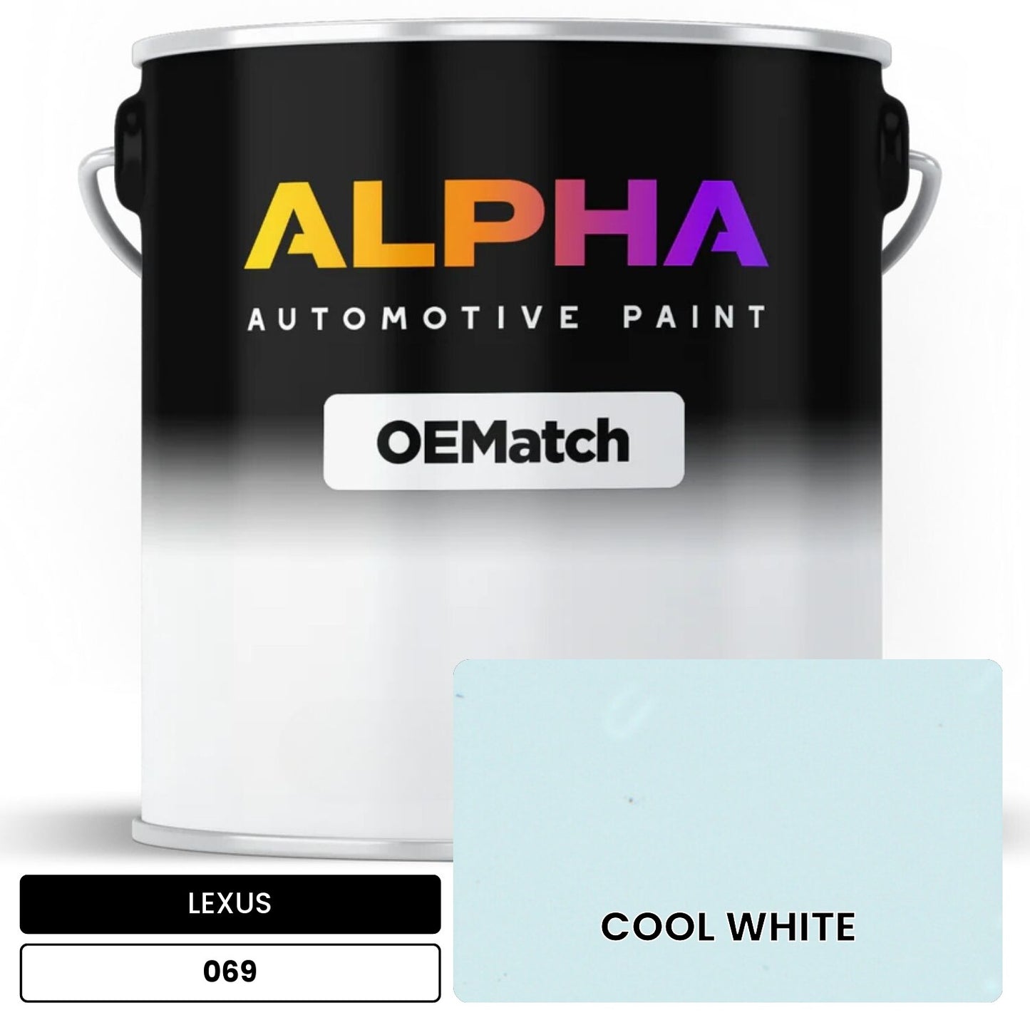 LEXUS COOL WHITE 069 OEMatch Basecoat
