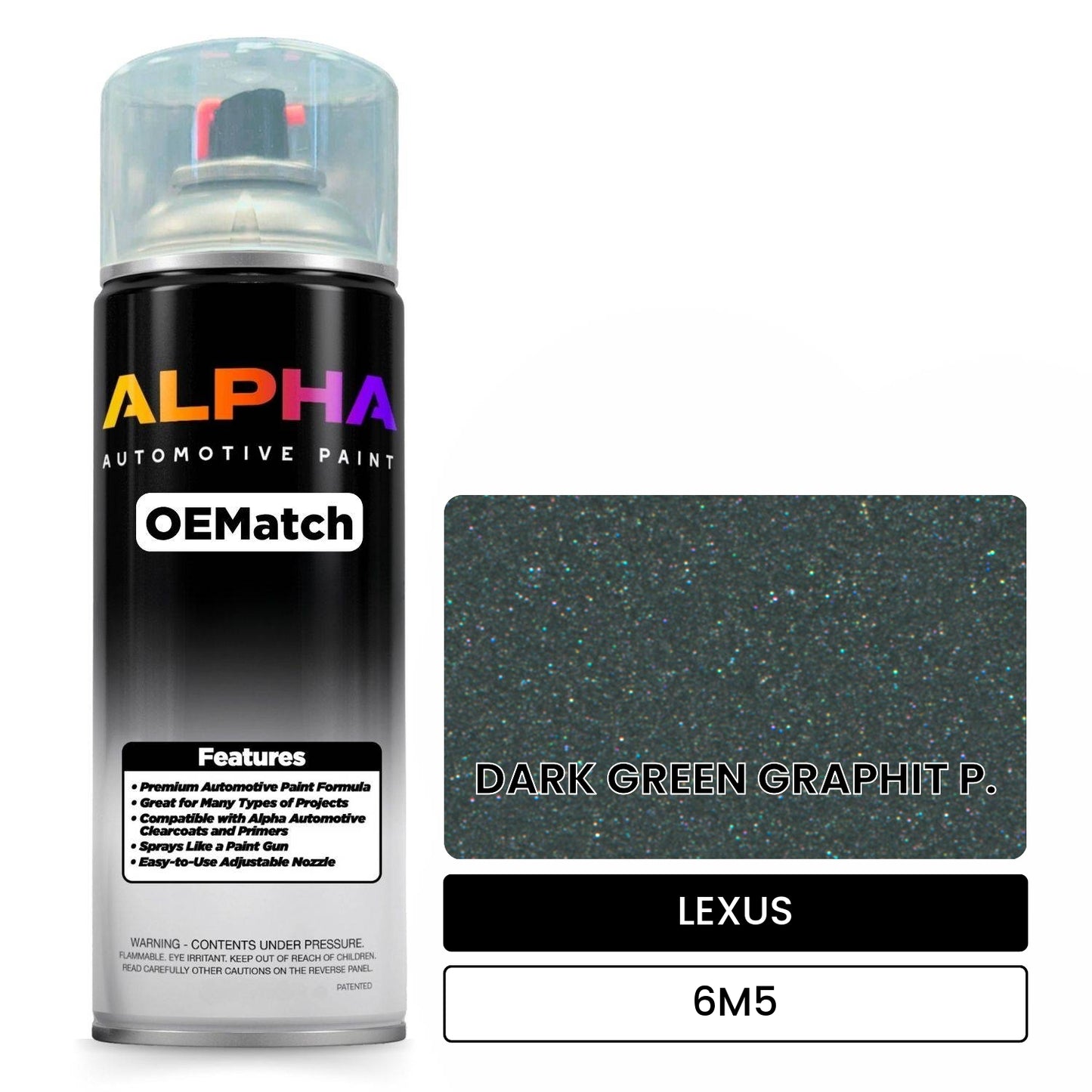 LEXUS DARK GREEN GRAPHIT P. 6M5 OEMatch Spraycan