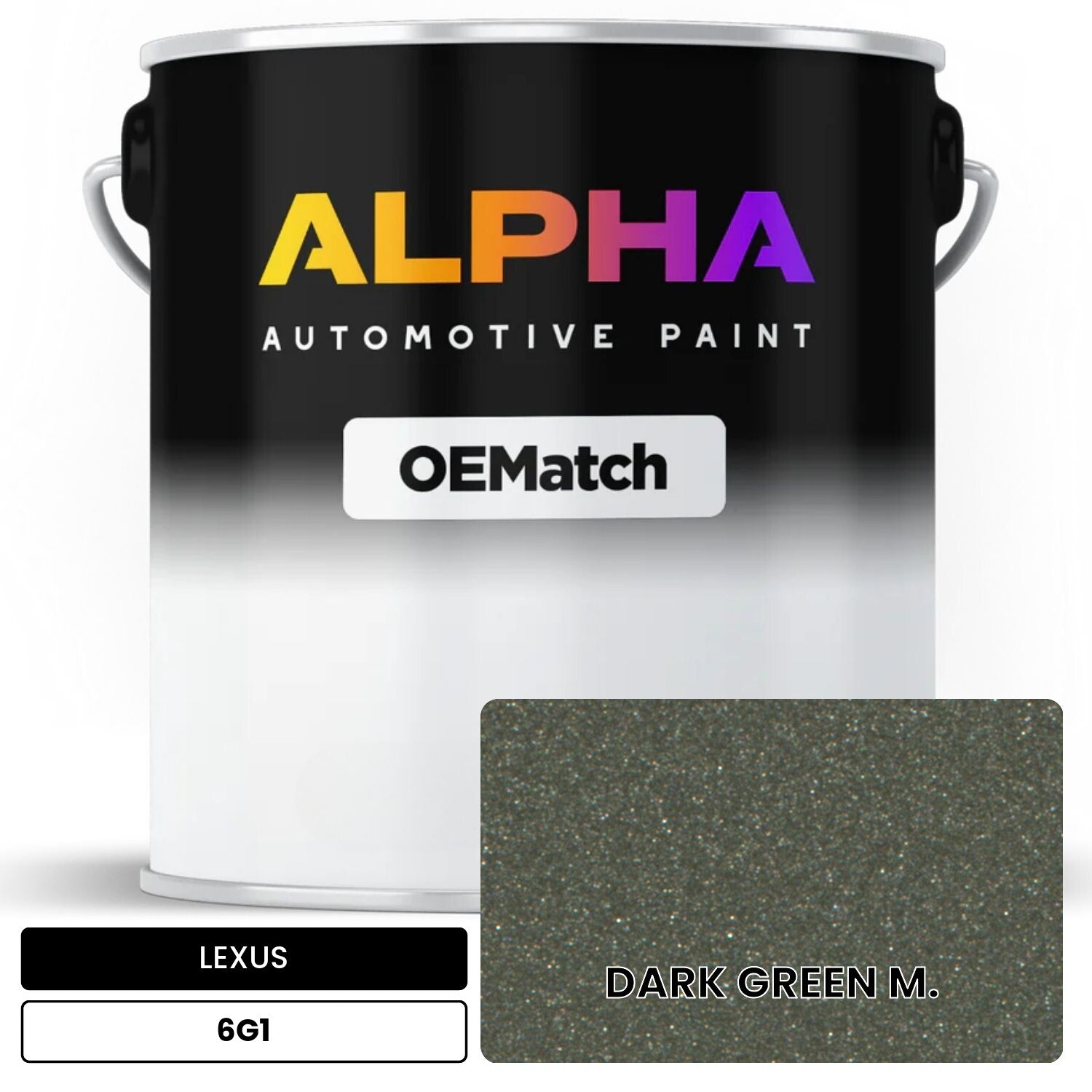 LEXUS DARK GREEN M. 6G1 OEMatch Basecoat