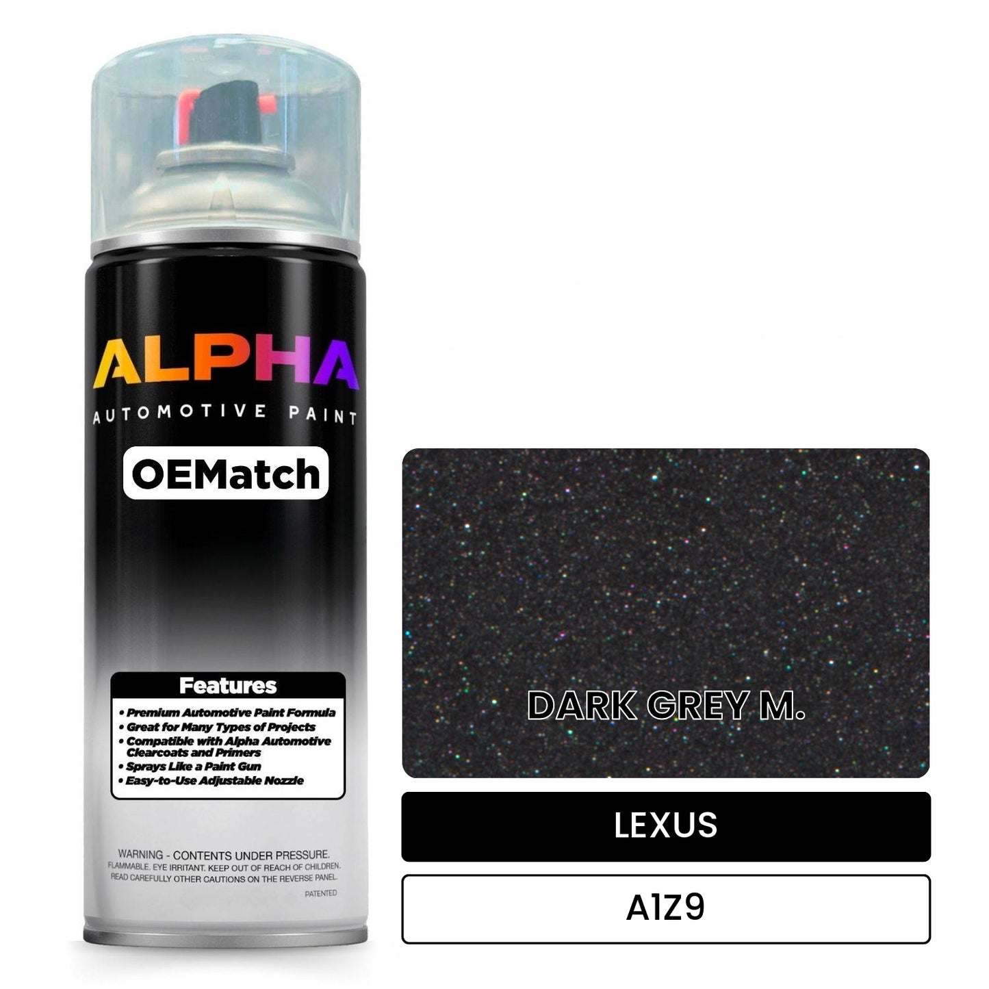 LEXUS DARK GREY M. A1Z9 OEMatch Spraycan