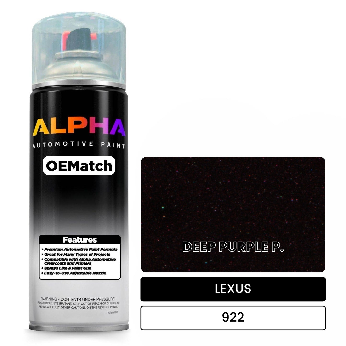 LEXUS DEEP PURPLE P. 922 OEMatch Spraycan
