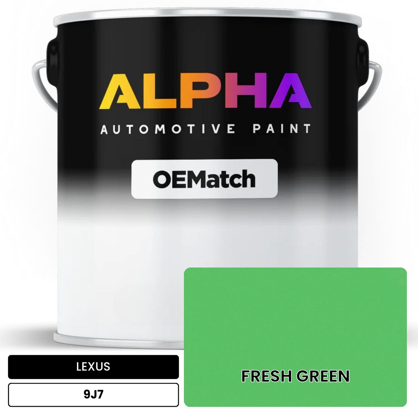 LEXUS FRESH GREEN 9J7 OEMatch Basecoat
