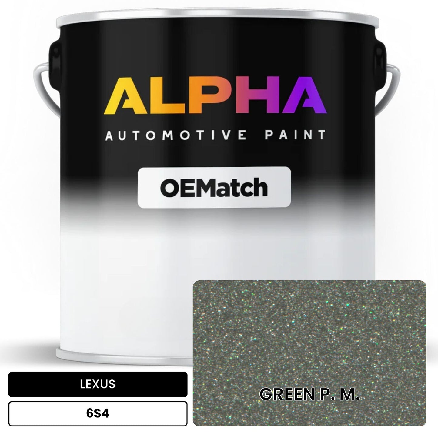 LEXUS GREEN P. M. 6S4 OEMatch Basecoat