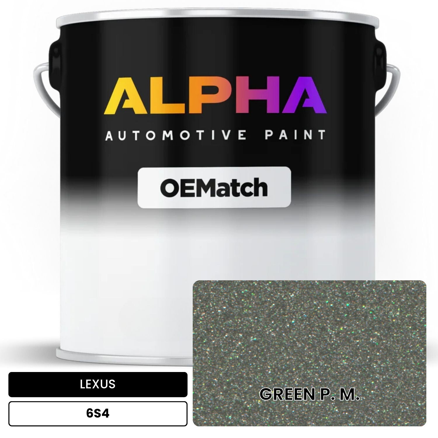 LEXUS GREEN P. M. 6S4 OEMatch Basecoat