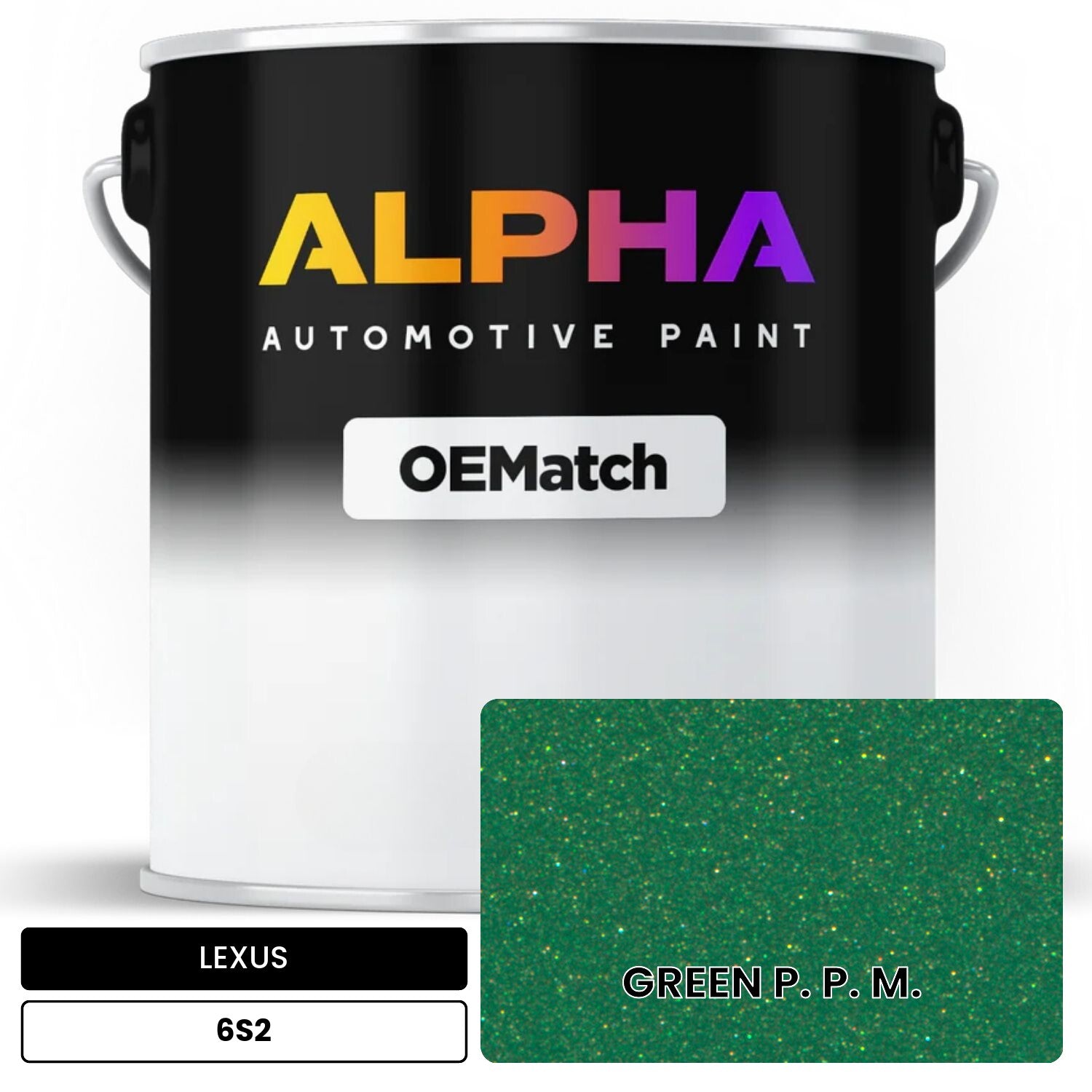 LEXUS GREEN P. P. M. 6S2 OEMatch Basecoat
