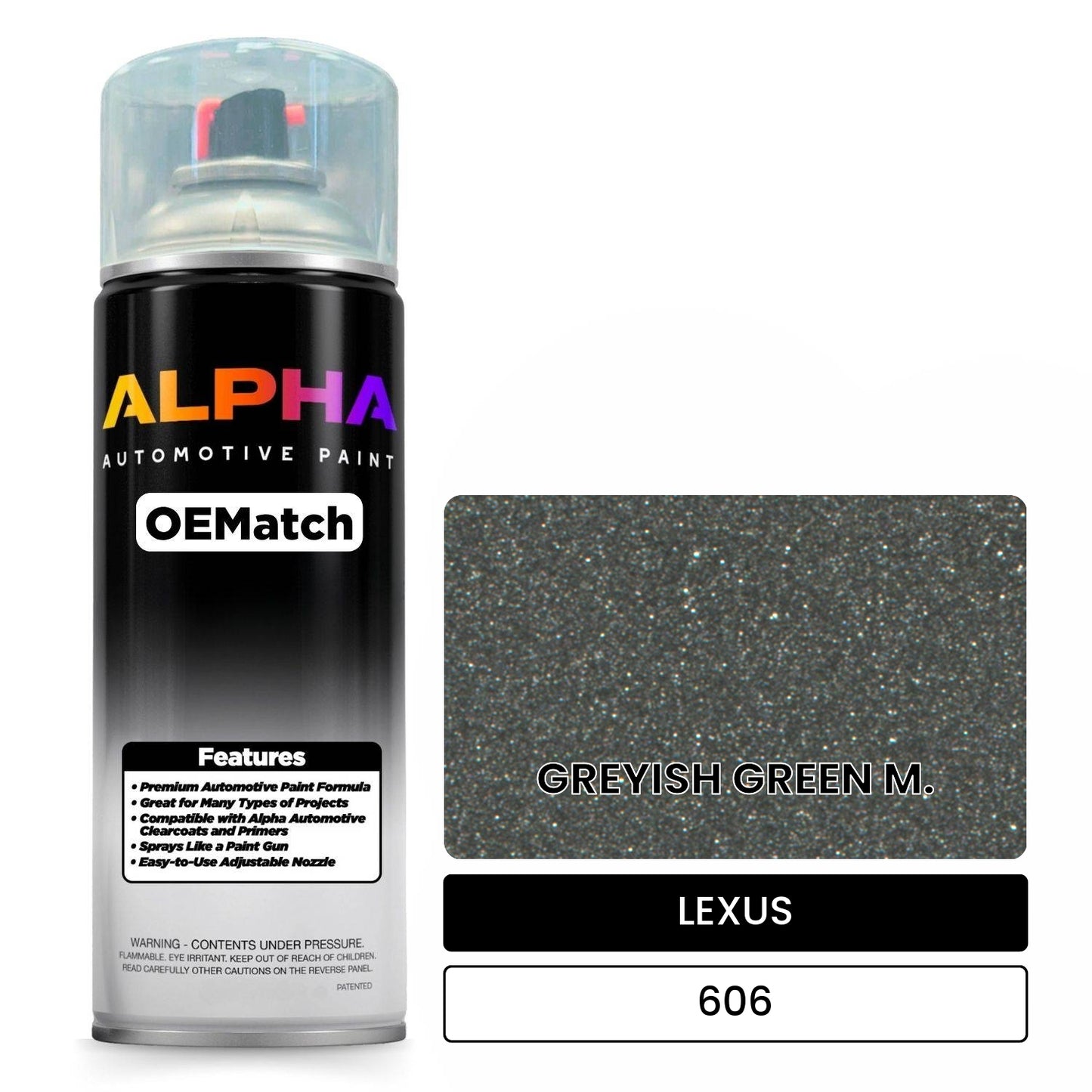 LEXUS GREYISH GREEN M. 606 OEMatch Spraycan
