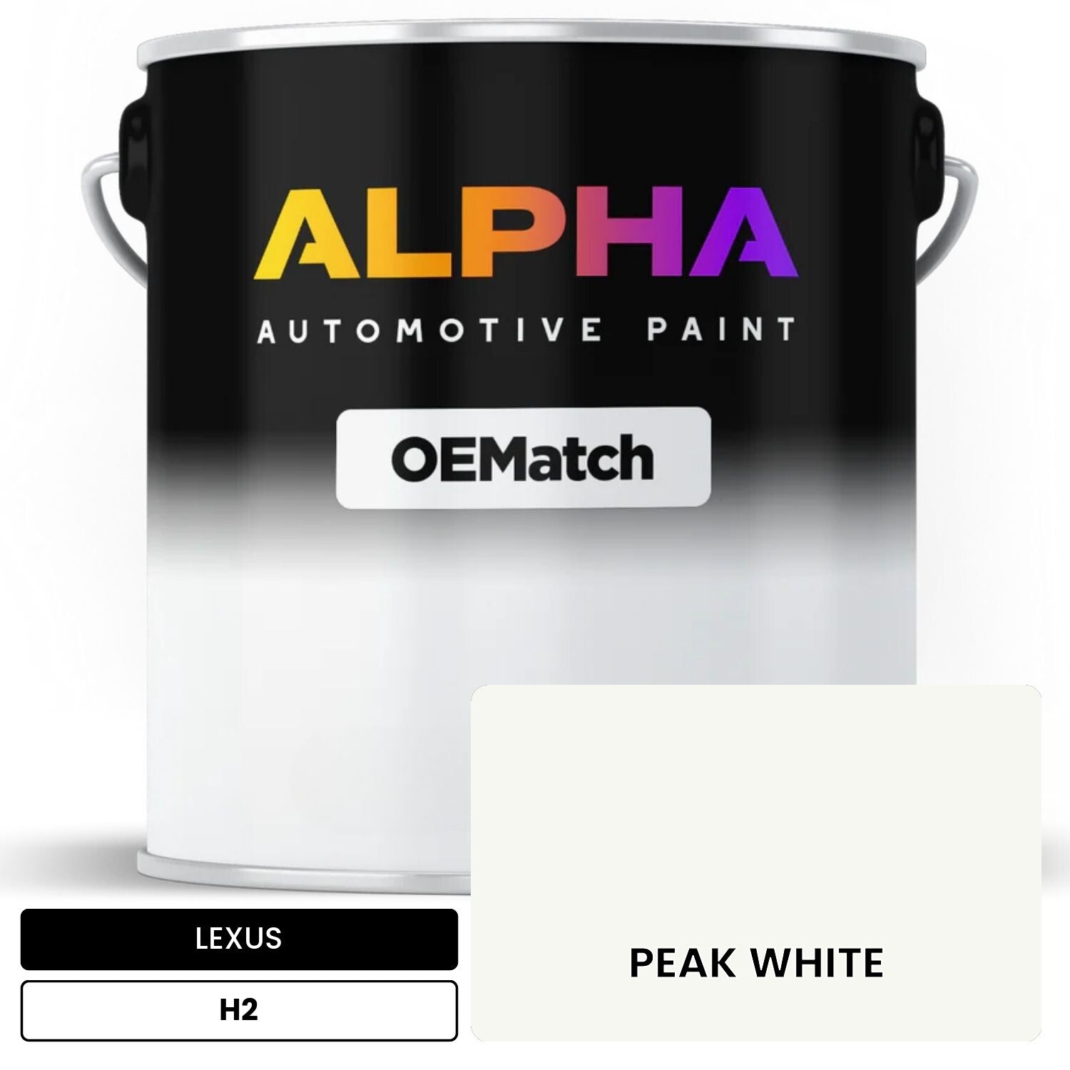 LEXUS PEAK WHITE H2 OEMatch Basecoat