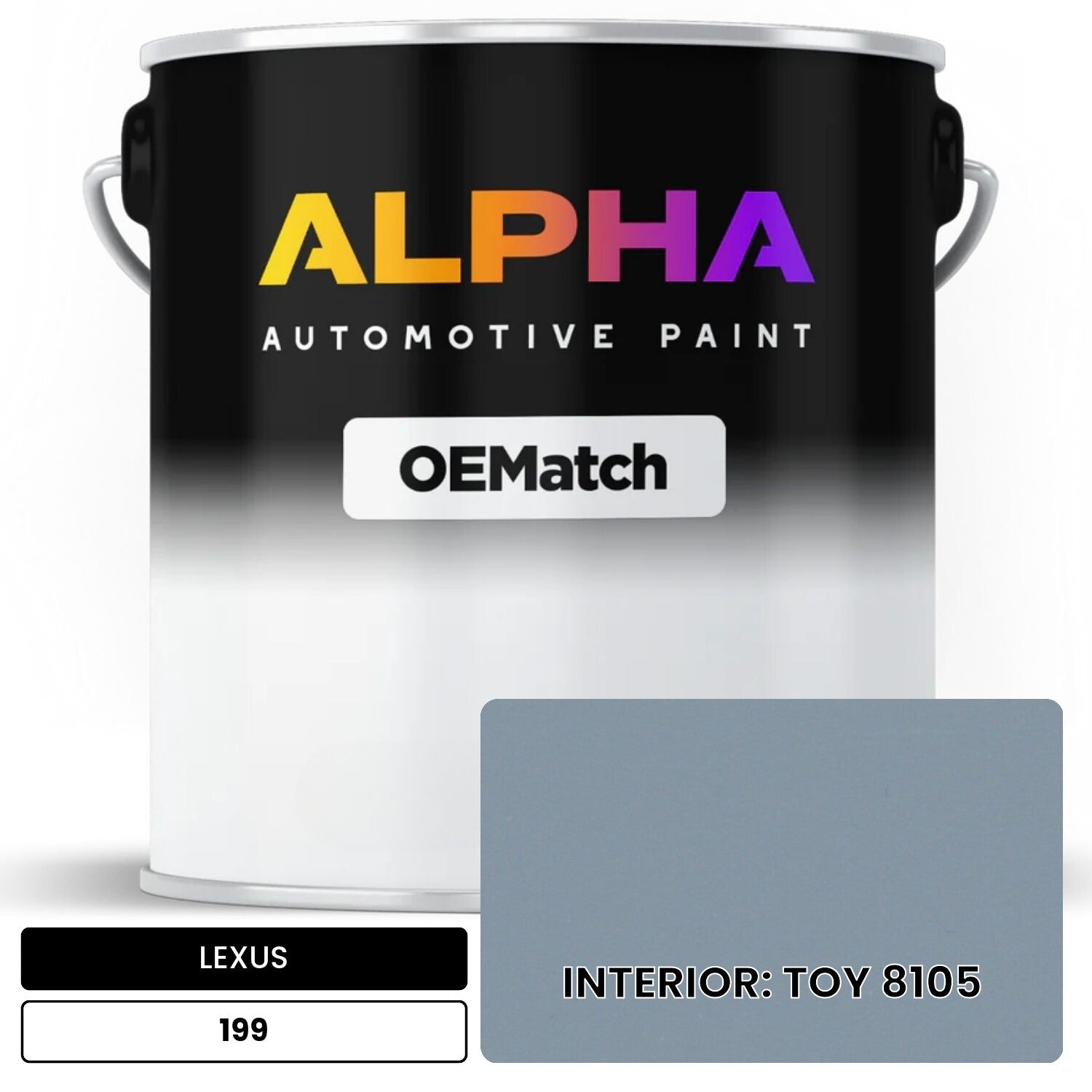 LEXUS INTERIOR: TOY 8105 199 OEMatch Basecoat