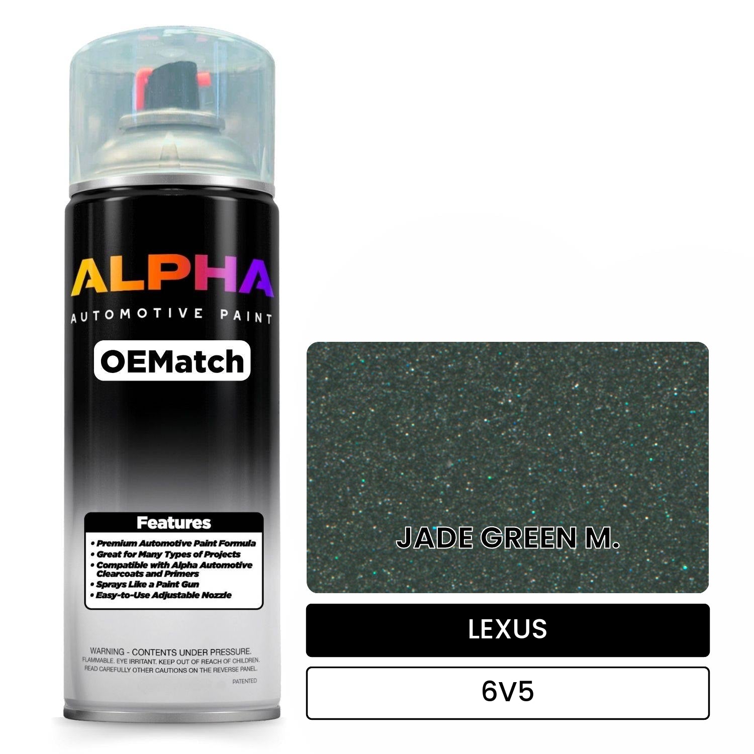 LEXUS JADE GREEN M. 6V5 OEMatch Spraycan