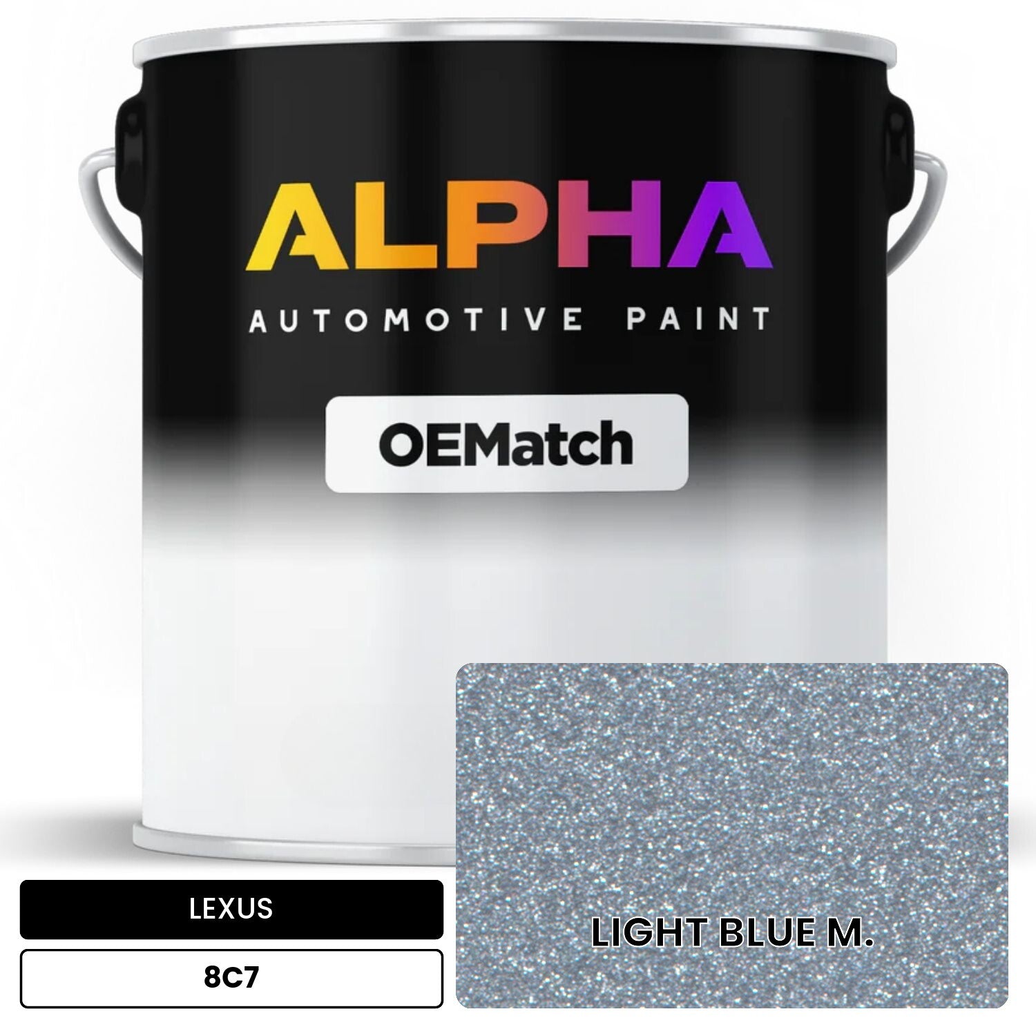LEXUS LIGHT BLUE M. 8C7 OEMatch Basecoat