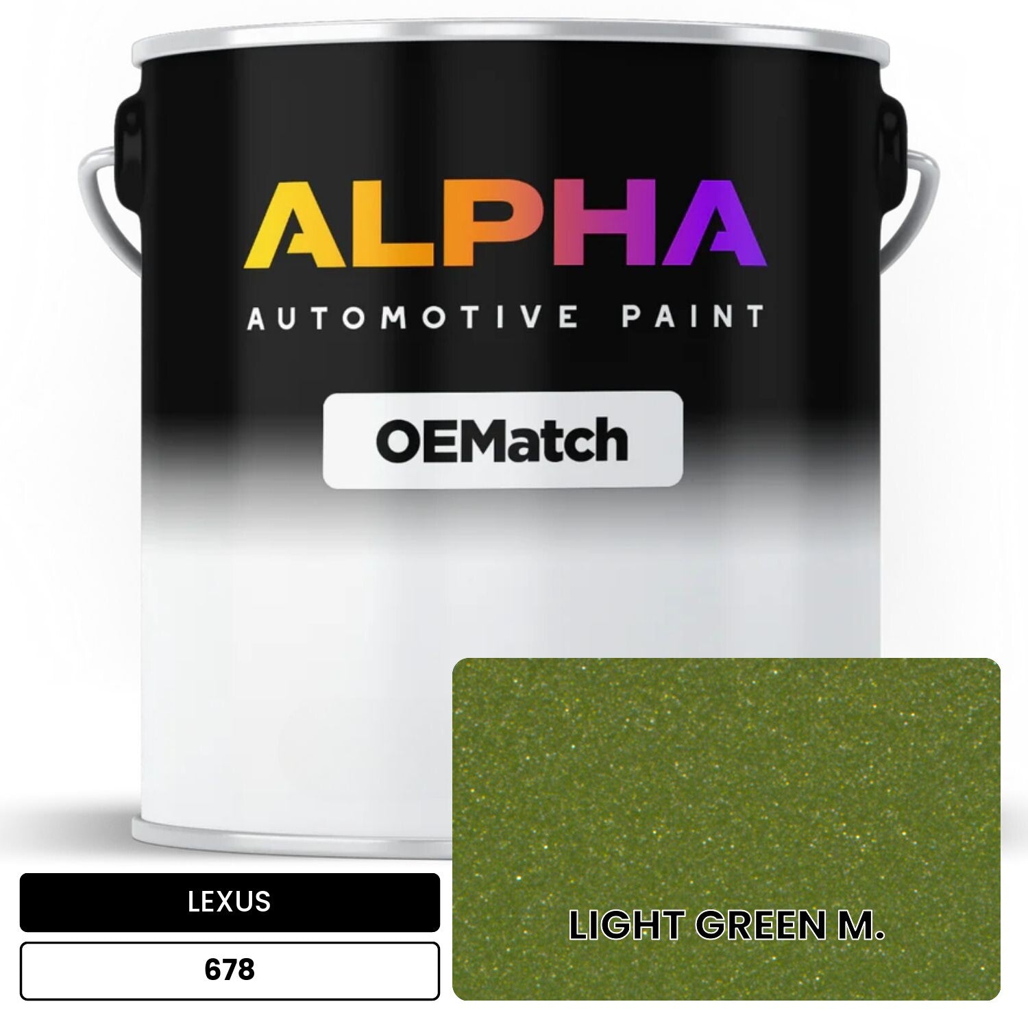 LEXUS LIGHT GREEN M. 678 OEMatch Basecoat