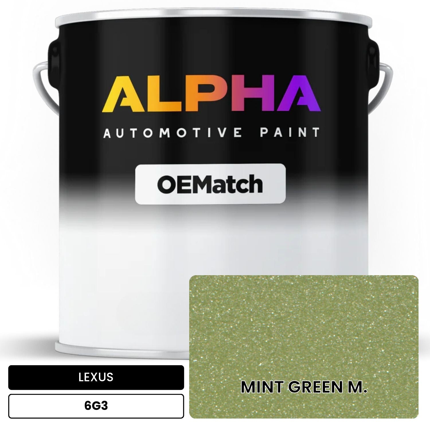 LEXUS MINT GREEN M. 6G3 OEMatch Basecoat