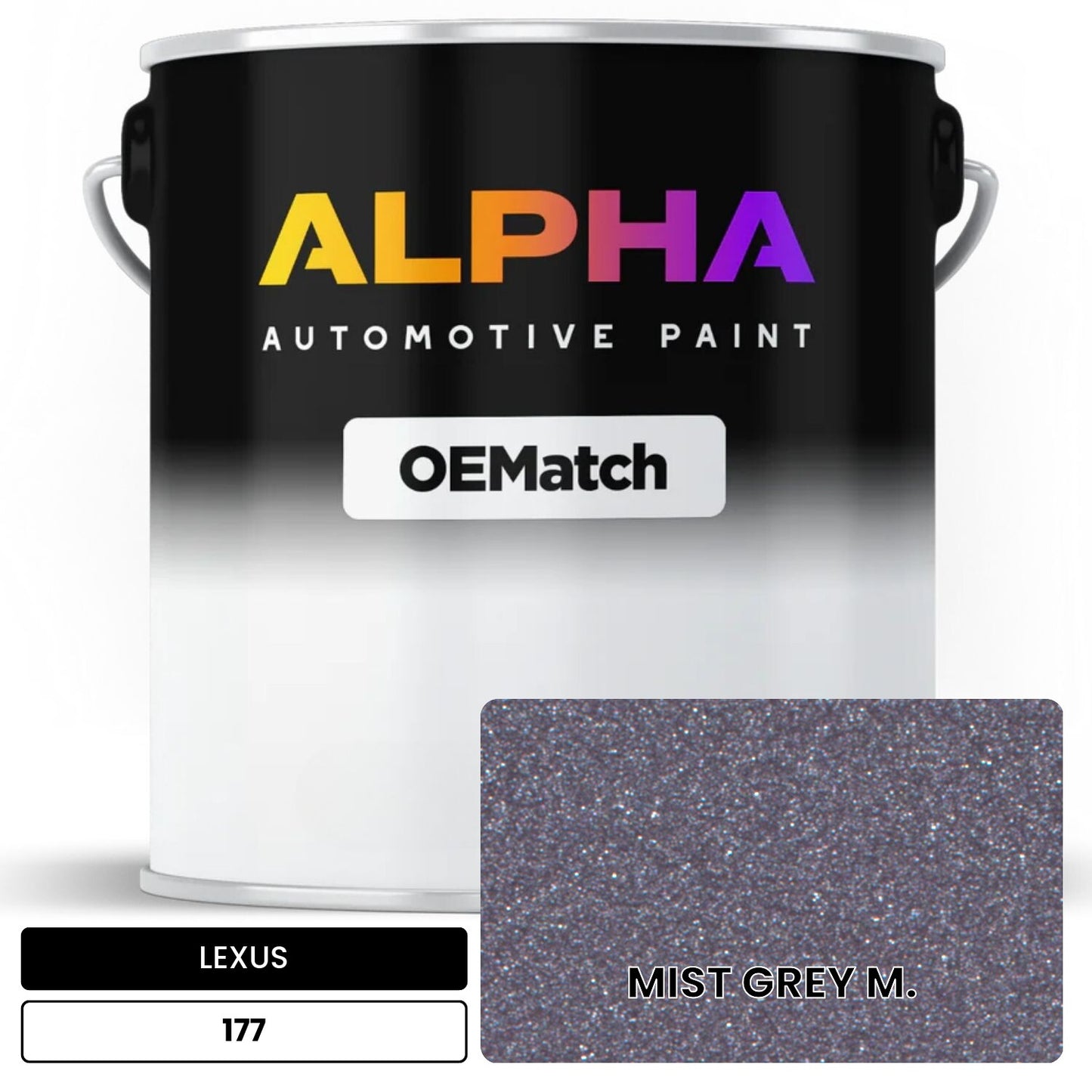 LEXUS MIST GREY M. 177 OEMatch Basecoat