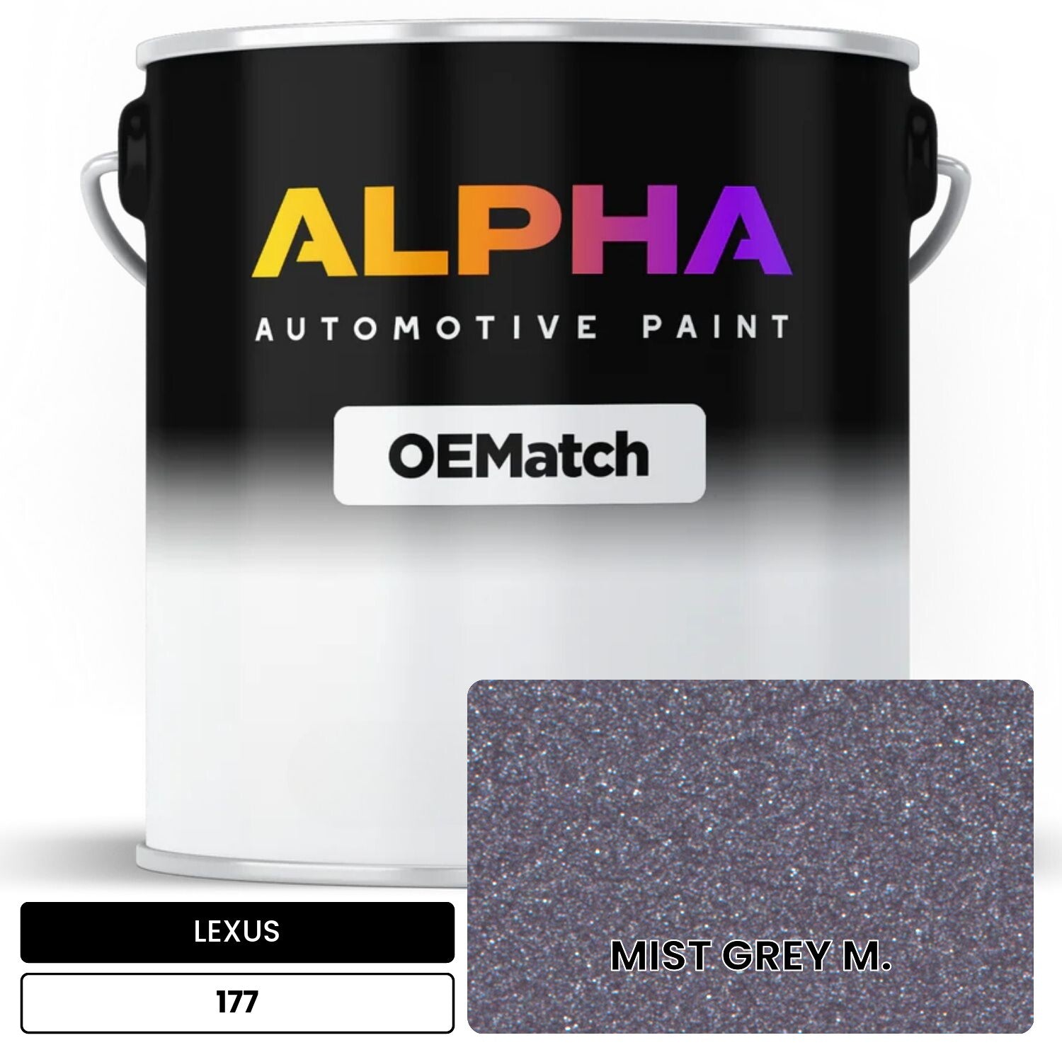 LEXUS MIST GREY M. 177 OEMatch Basecoat