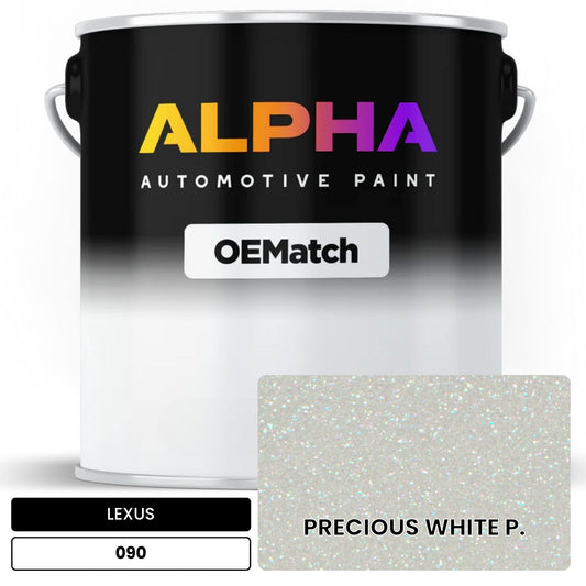 LEXUS PRECIOUS WHITE P. 090 OEMatch Basecoat