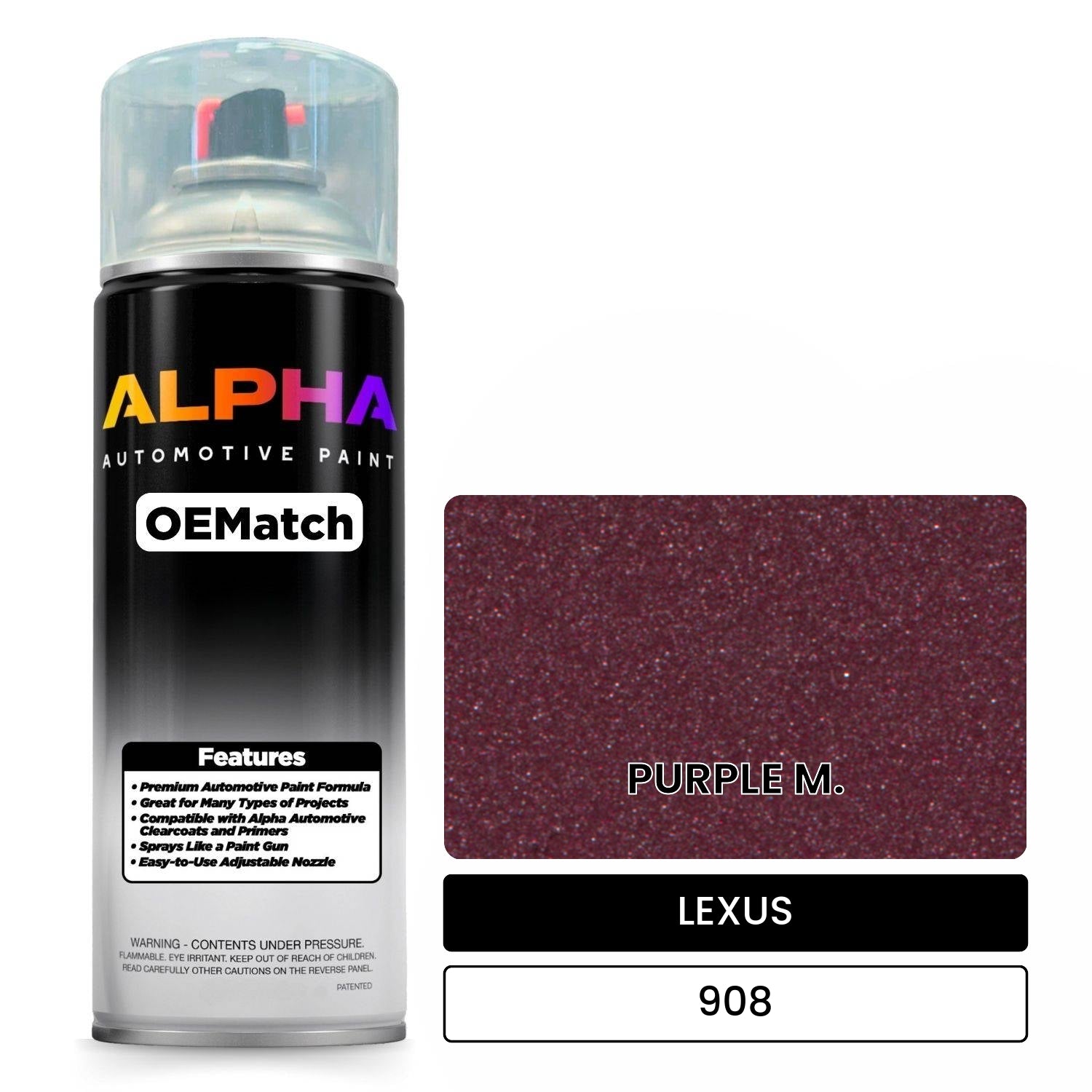 LEXUS PURPLE M. 908 OEMatch Spraycan