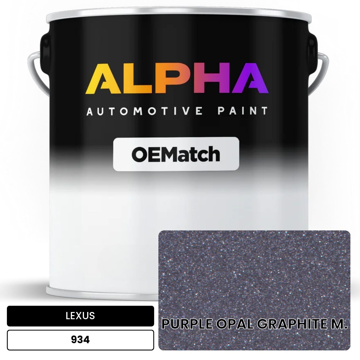 LEXUS PURPLE OPAL GRAPHITE M. 934 OEMatch Basecoat