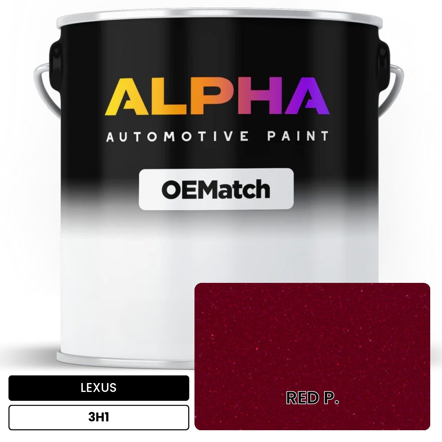 LEXUS RED P. 3H1 OEMatch Basecoat