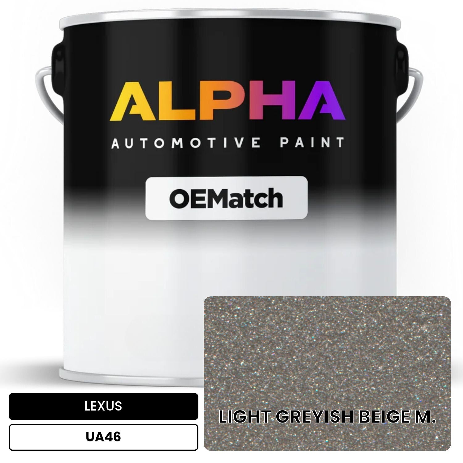 LEXUS LIGHT GREYISH BEIGE M. UA46 OEMatch Basecoat