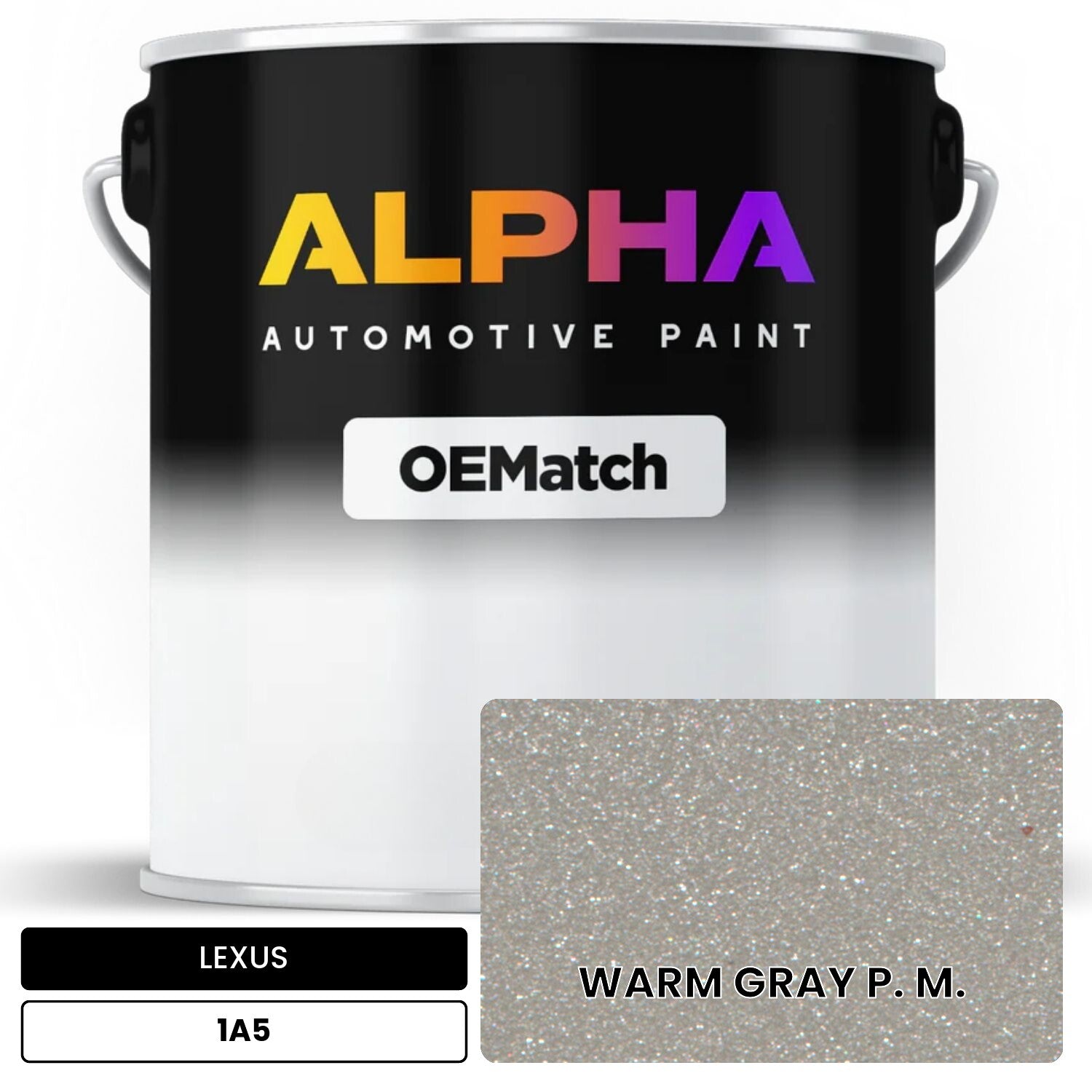 LEXUS WARM GRAY P. M. 1A5 OEMatch Basecoat