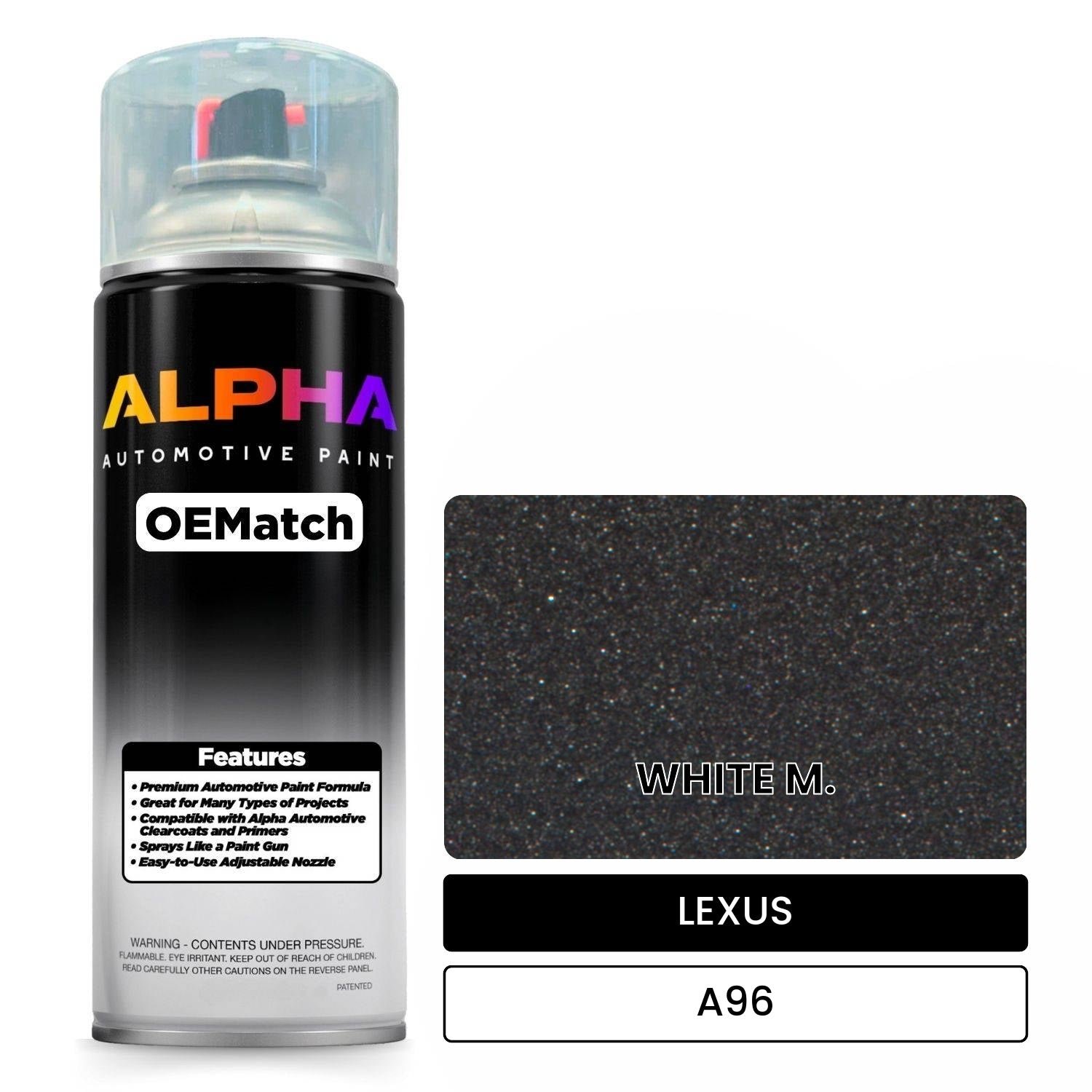 LEXUS WHITE M. A96 OEMatch Spraycan