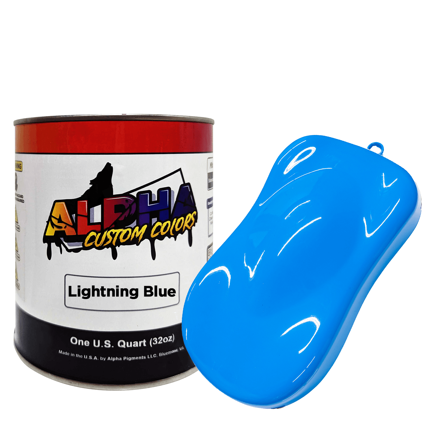 Lightning Blue Paint Basecoat - The Spray Source - Alpha Pigments