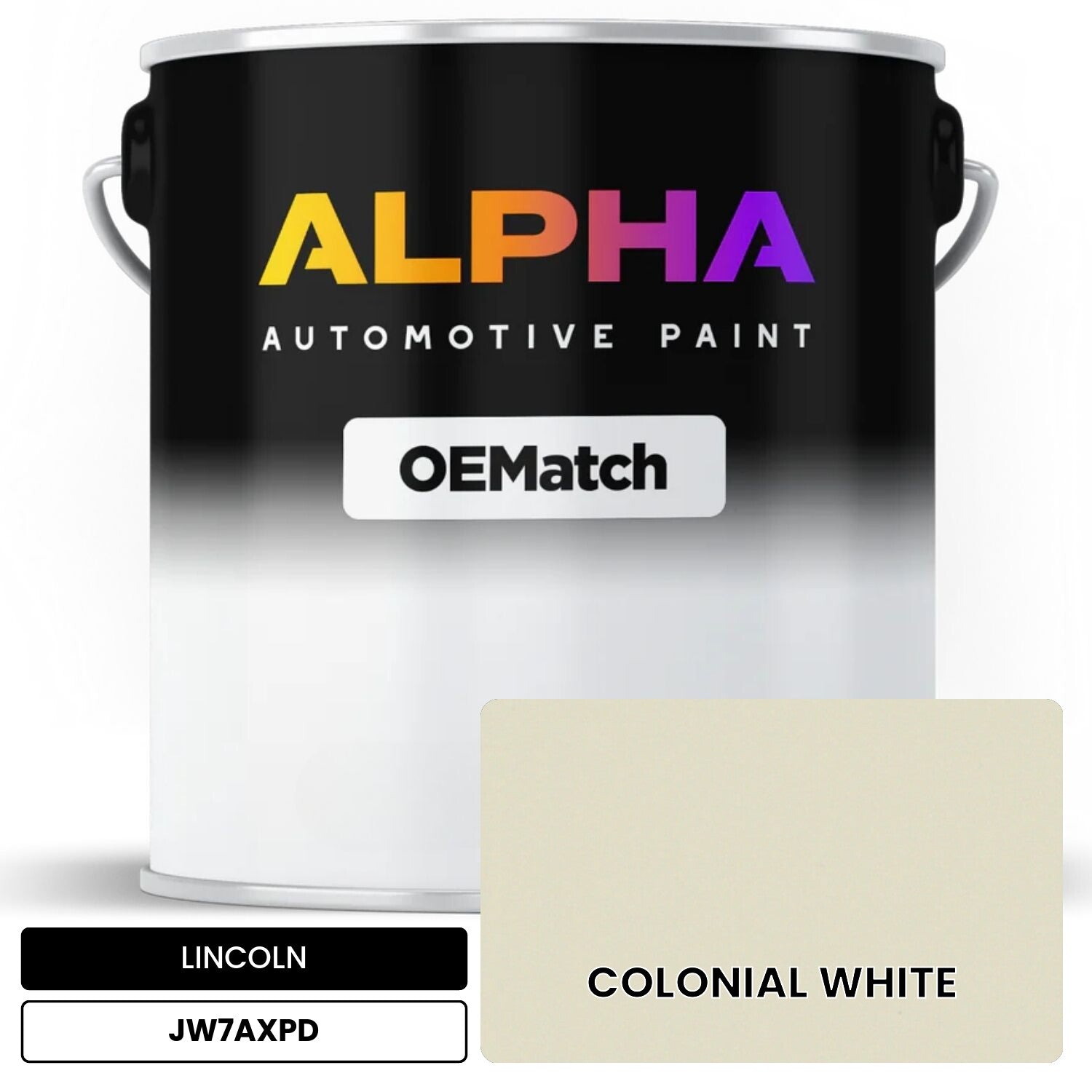 LINCOLN COLONIAL WHITE JW7AXPD OEMatch Basecoat