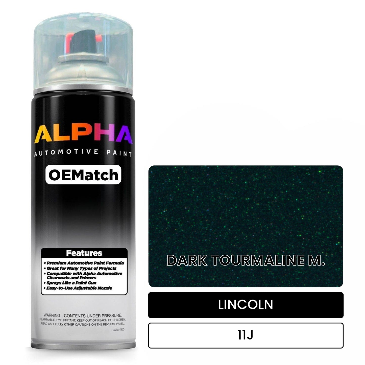 LINCOLN DARK TOURMALINE M. 11J OEMatch Spraycan
