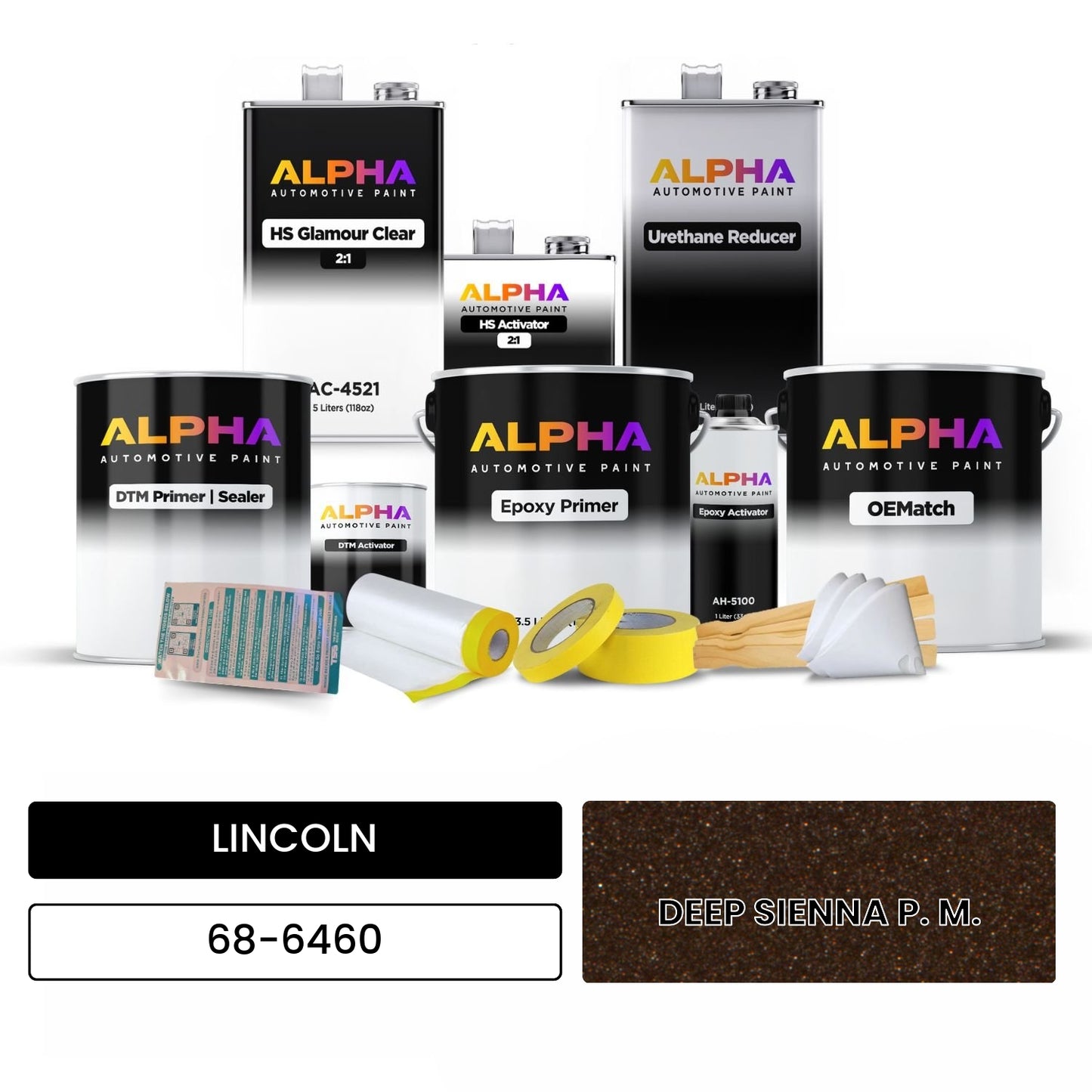 LINCOLN DEEP SIENNA P. M. 68-6460 OEMatch Vehicle Paint Kit
