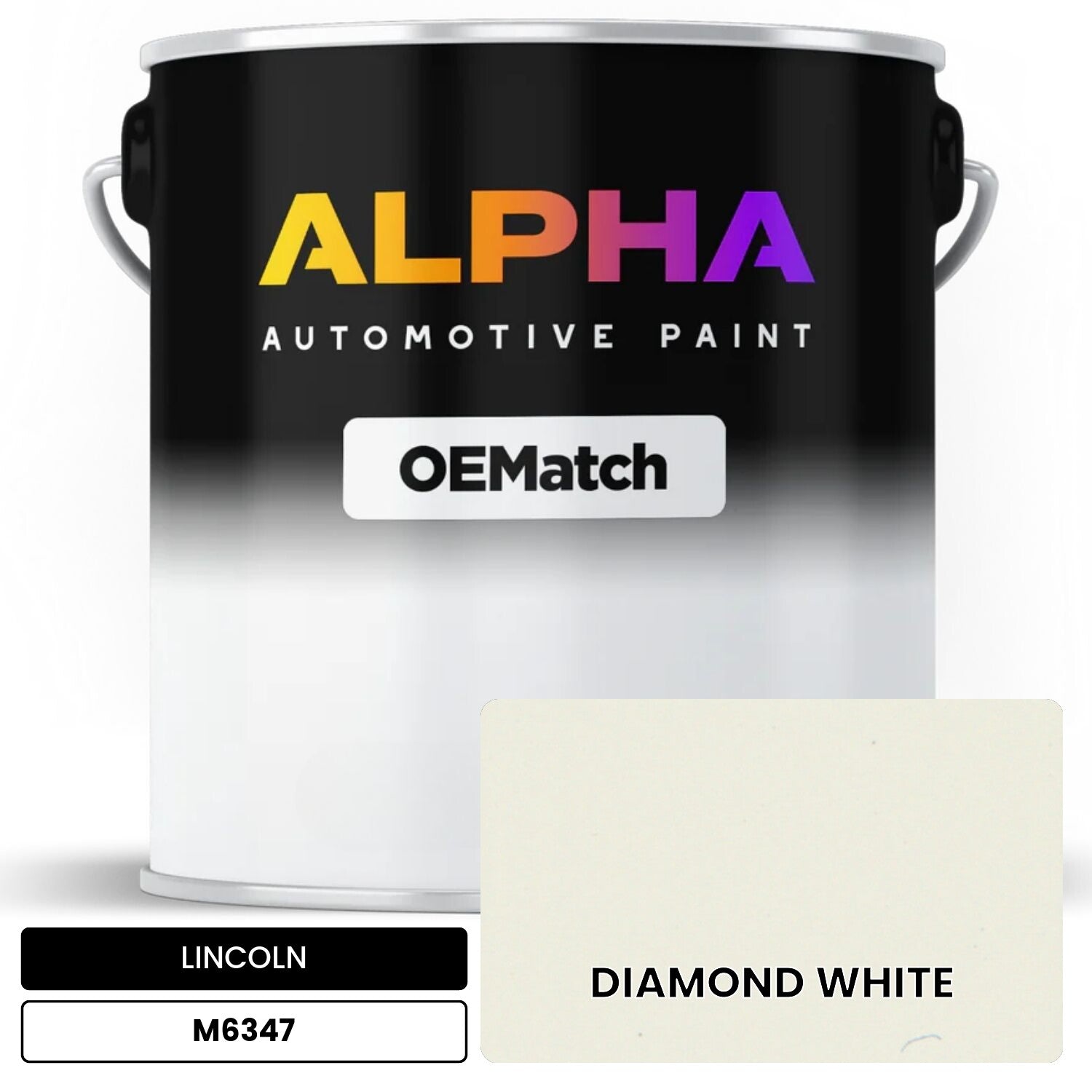 LINCOLN DIAMOND WHITE M6347 OEMatch Basecoat