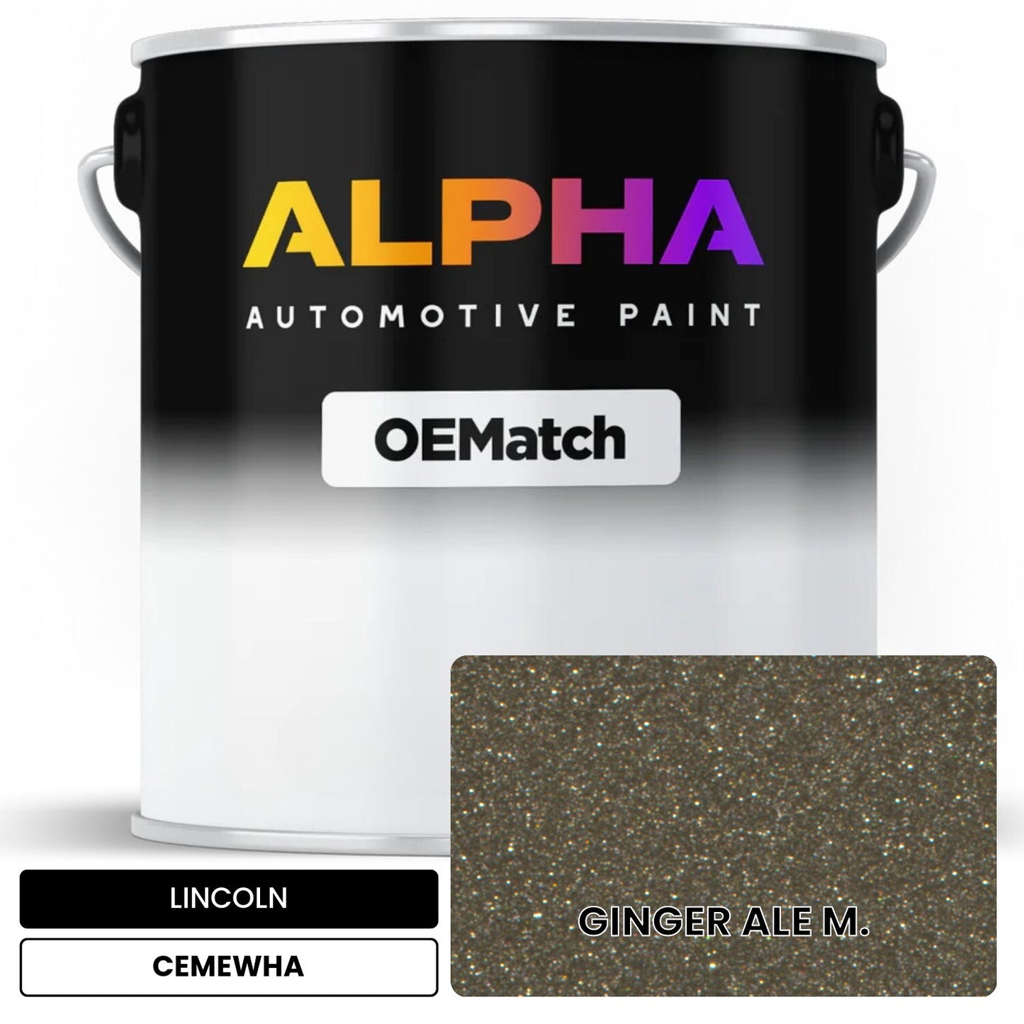 LINCOLN GINGER ALE M. CEMEWHA OEMatch Basecoat