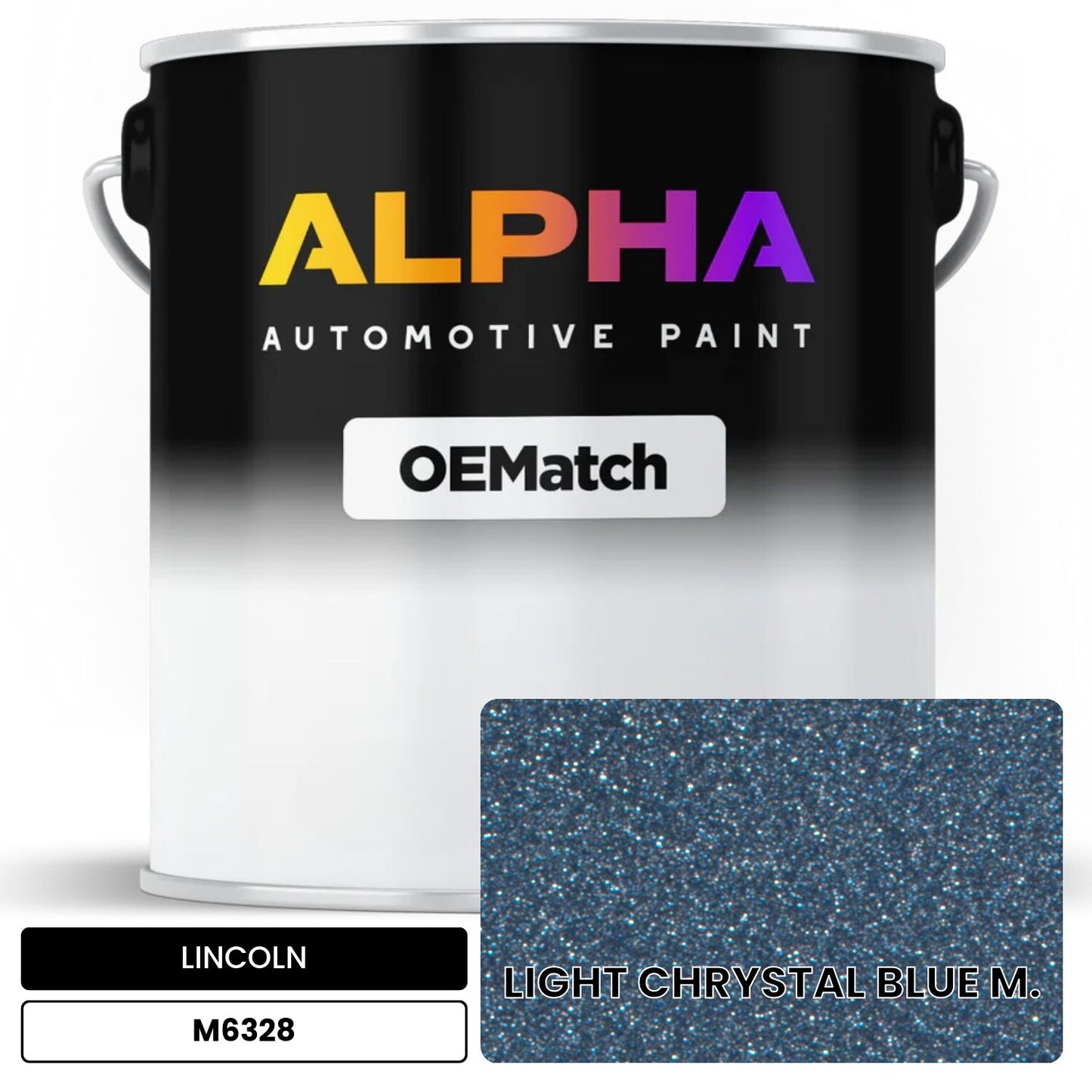 LINCOLN LIGHT CHRYSTAL BLUE M. M6328 OEMatch Basecoat