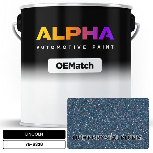 LINCOLN LIGHT CRYSTAL BLUE M. 7E-6328 OEMatch Basecoat